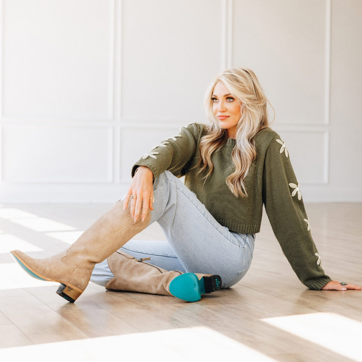 Plain Jane Boot - Latte Suede Ladies Boot Western Fashion by Lane
