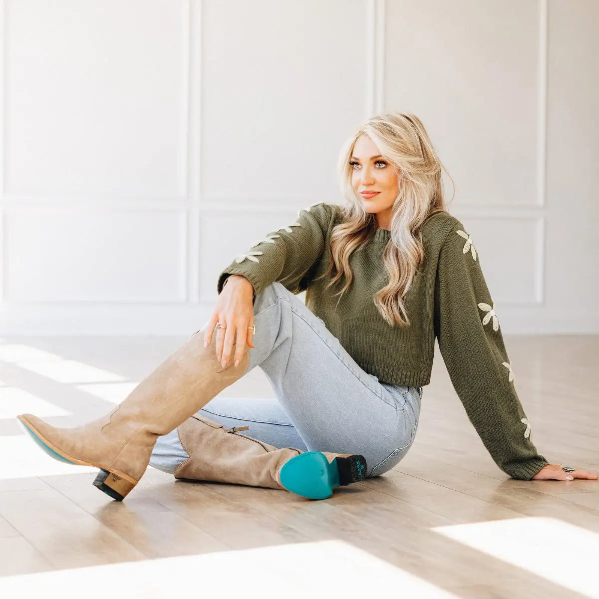 Plain Jane Boot - Latte Suede Ladies Boot Western Fashion by Lane