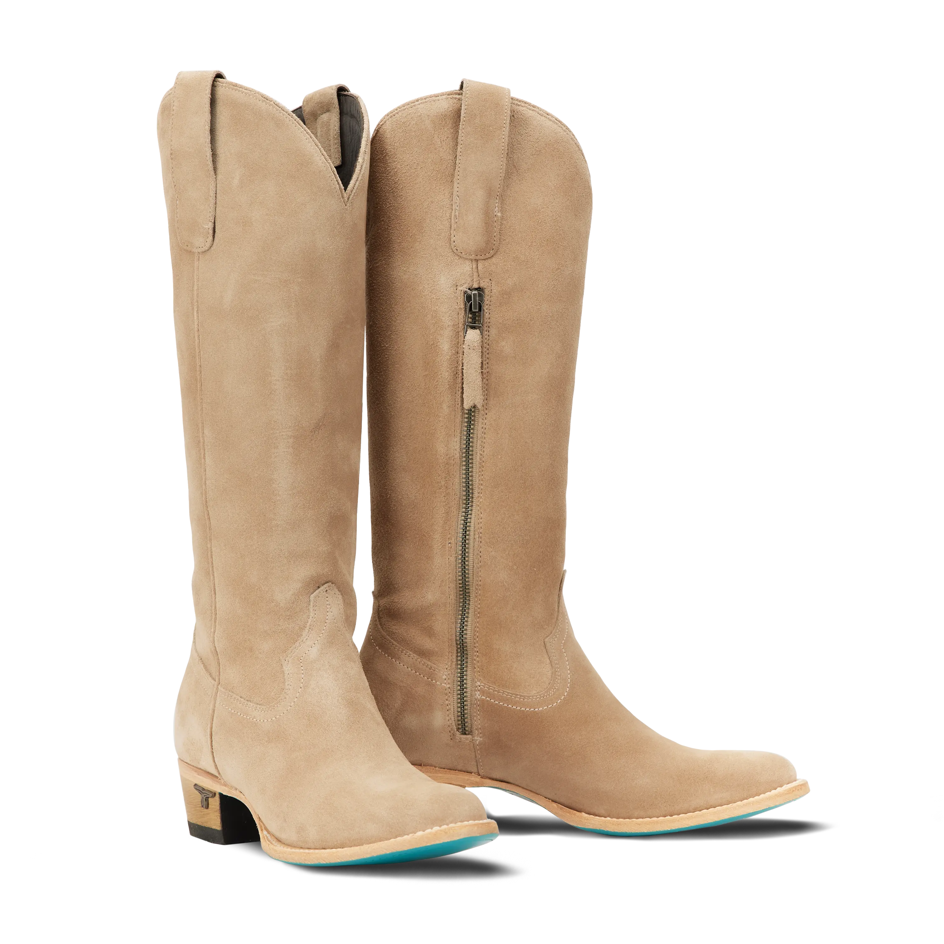 Plain Jane Boot - Latte Suede Ladies Boot Latte Suede Western Fashion by Lane