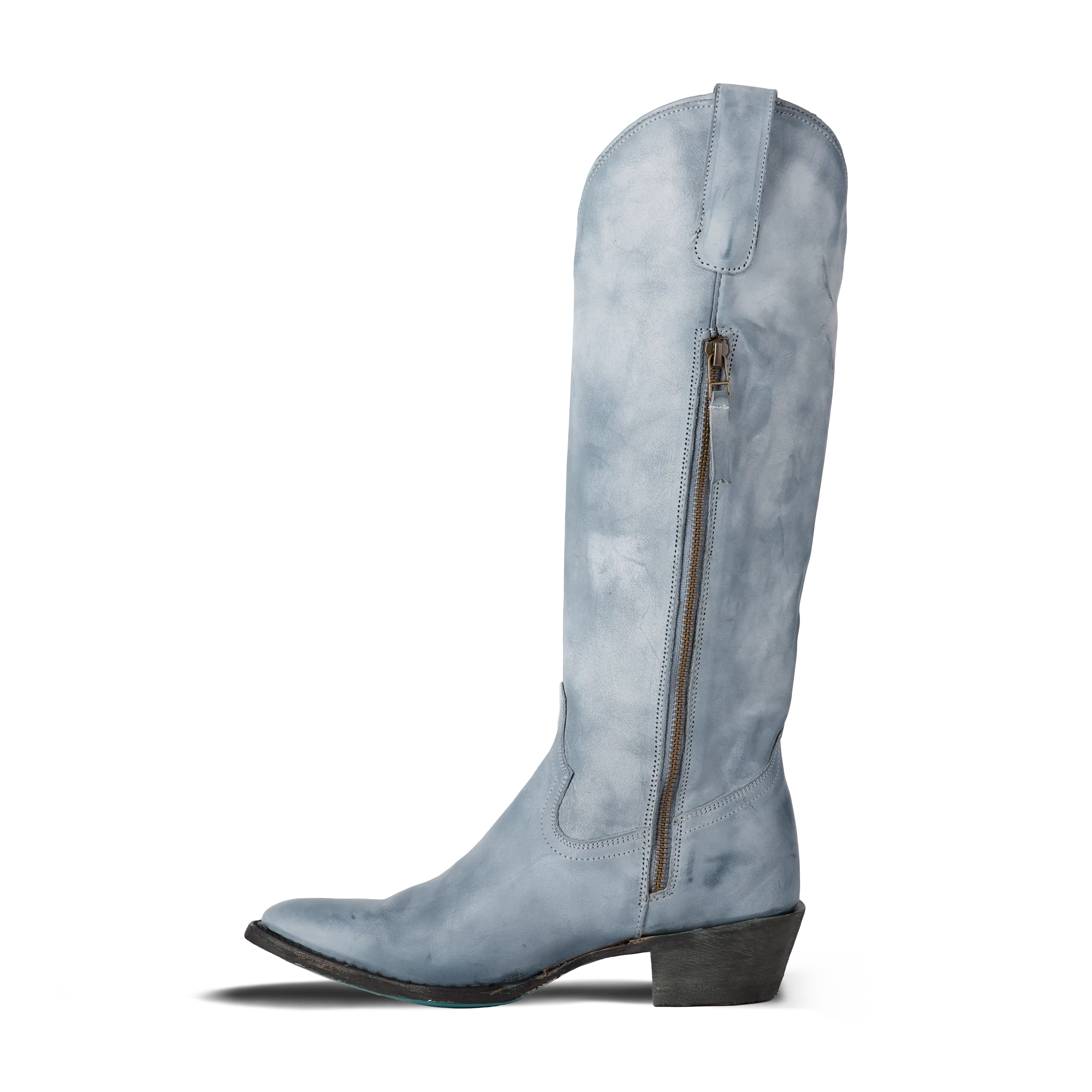 Plain Jane Boot - Washed Denim Ladies Boot Western Fashion by Lane