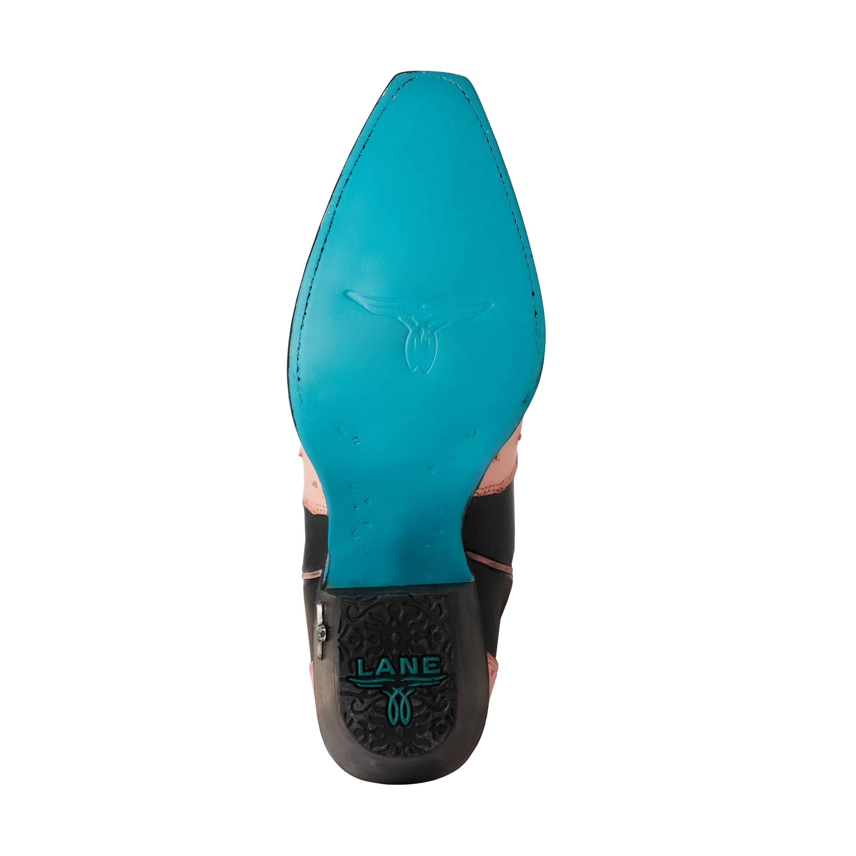 Jolene Exotic Boot - Blush Ostrich & Jet Black Ladies Boot Western Fashion by Lane