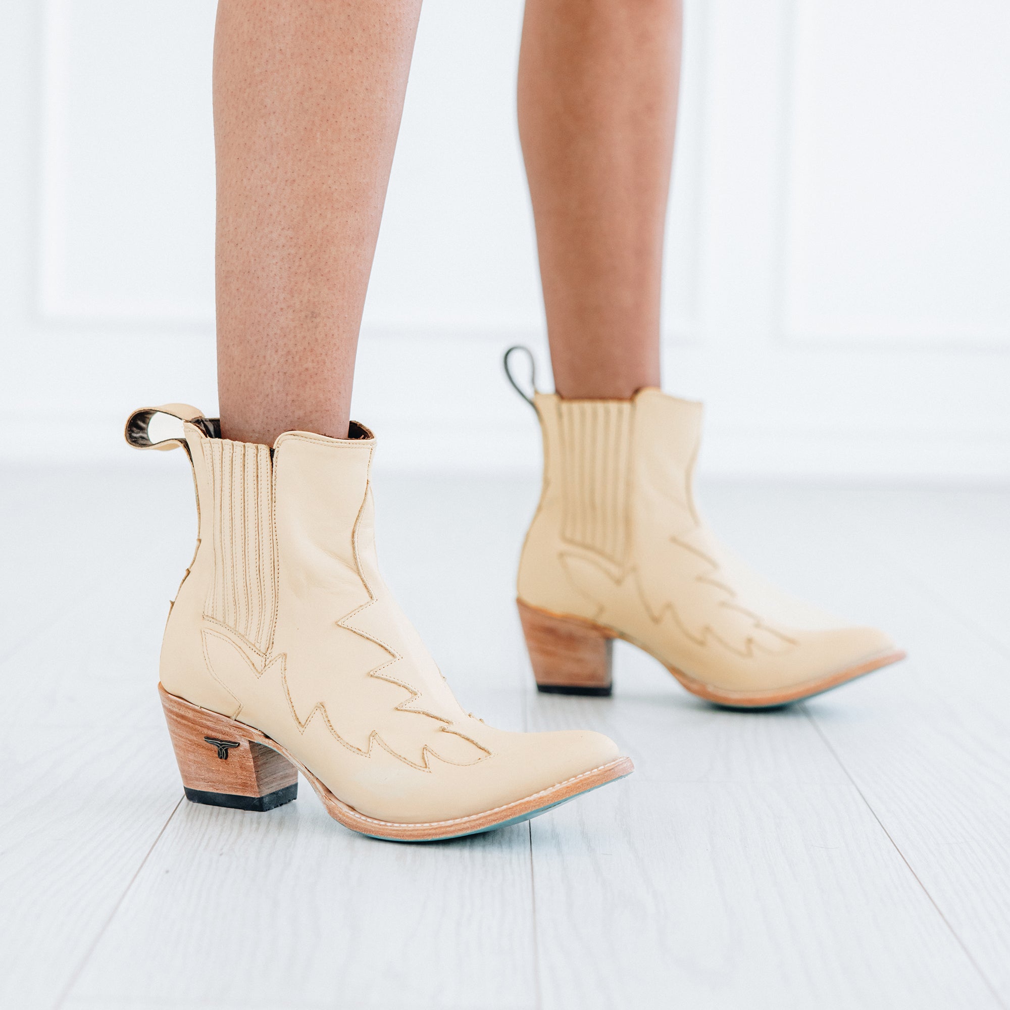 Western Chelsea Bootie - Pale Ivory Ladies Bootie Western Fashion by Lane