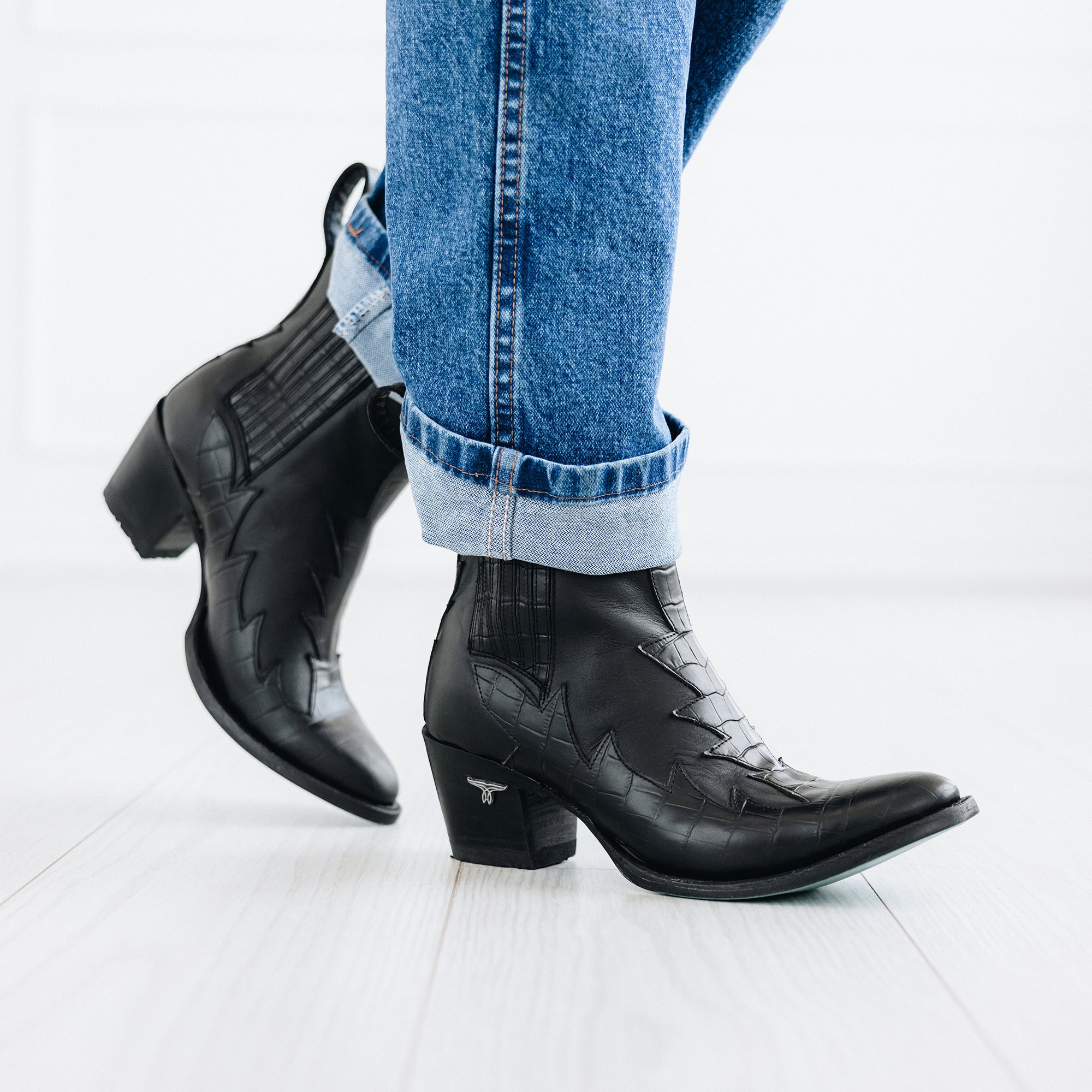 Western Chelsea Bootie - Jet Black Ladies Bootie Western Fashion by Lane