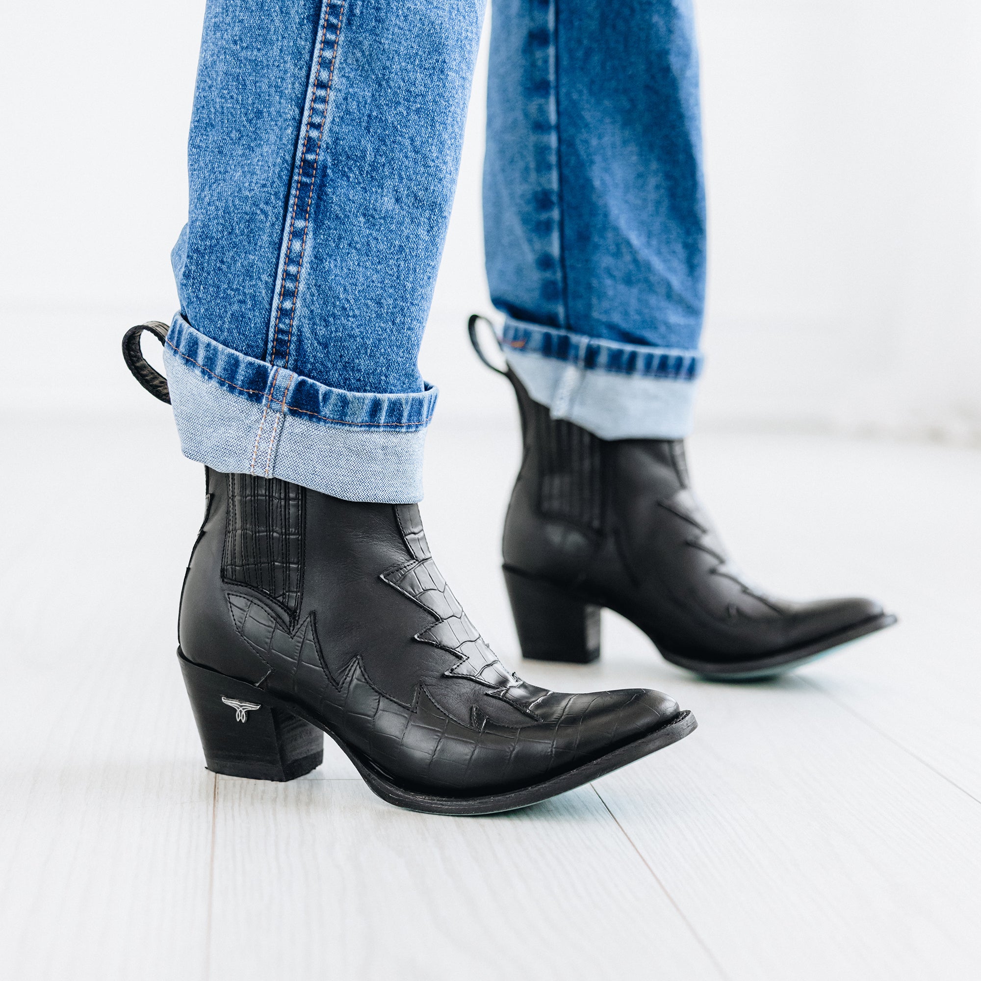 Western Chelsea Bootie - Jet Black Ladies Bootie Western Fashion by Lane