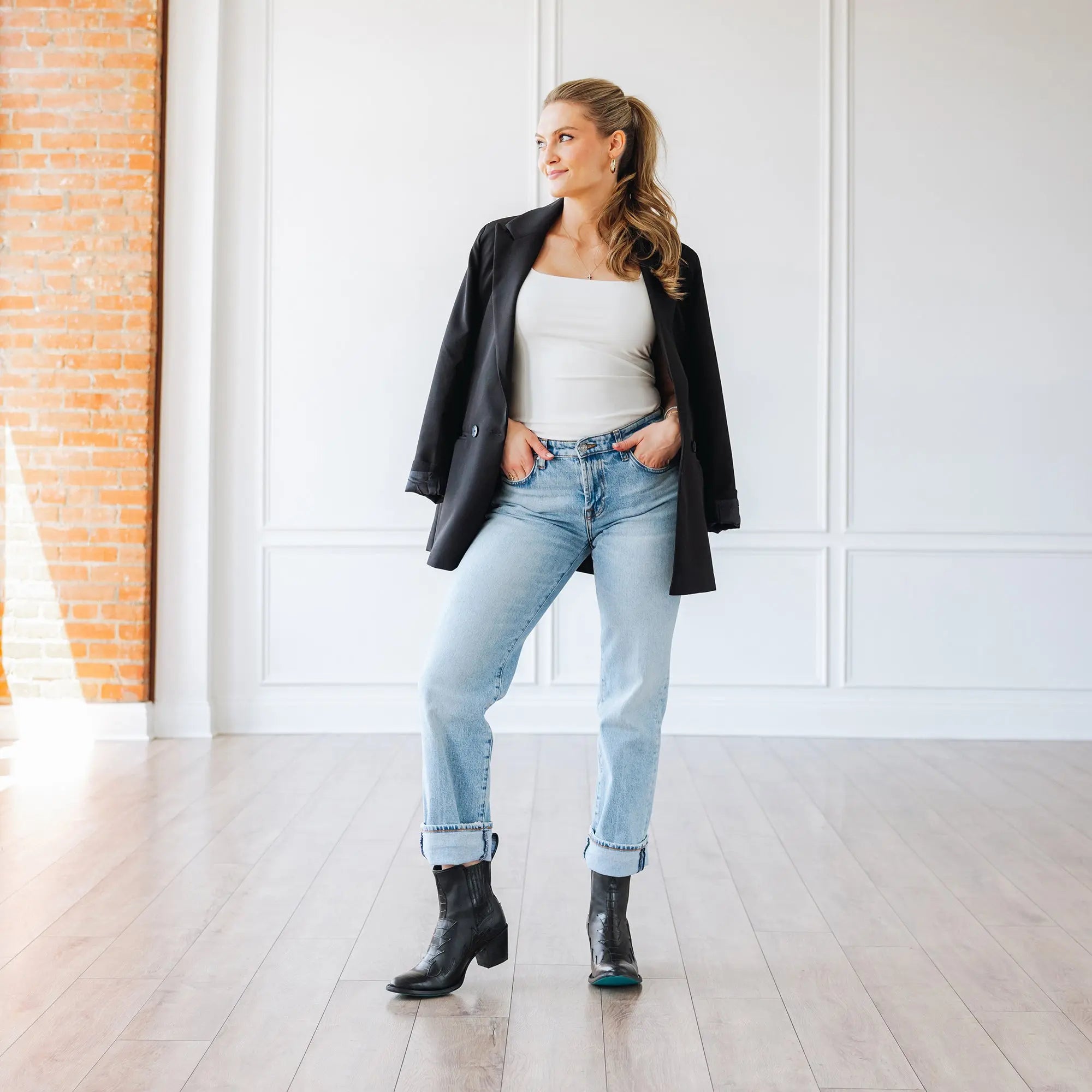 Western Chelsea Bootie - Jet Black **Final Sale** Ladies Bootie Western Fashion by Lane