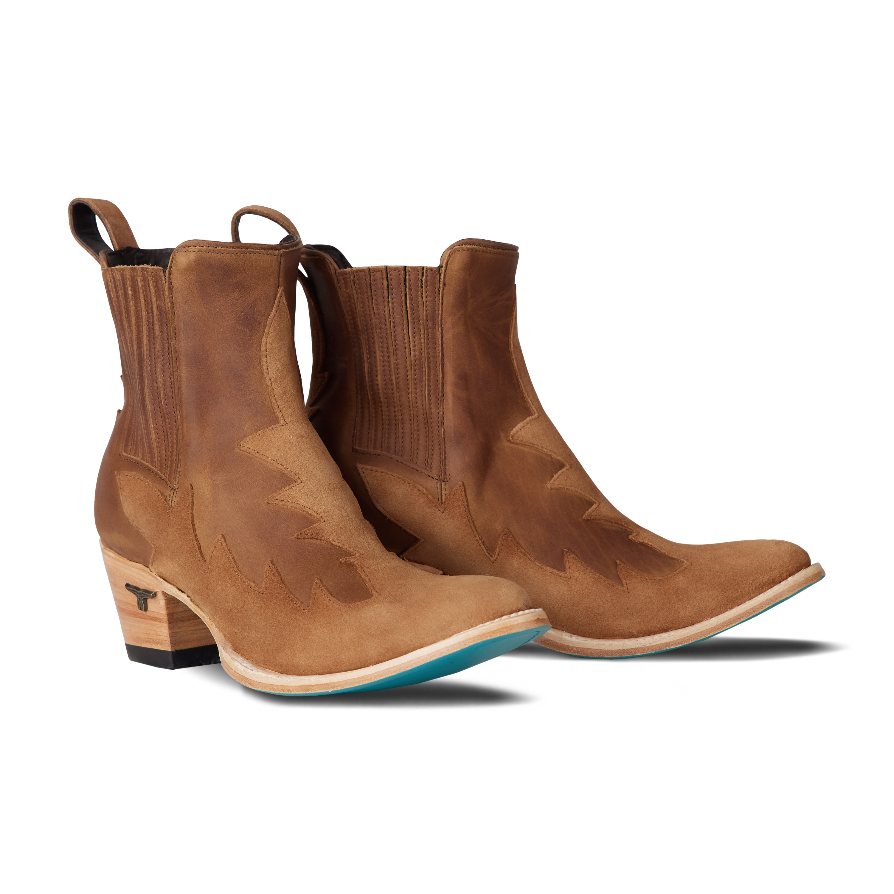 Western Chelsea Bootie - Toffee Suede Ladies Bootie Toffee Suede Western Fashion by Lane