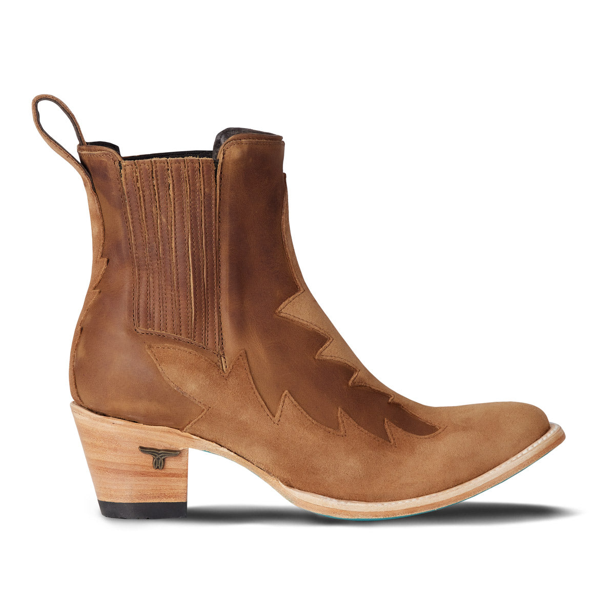 Western Chelsea Bootie - Toffee Suede Ladies Bootie Western Fashion by Lane