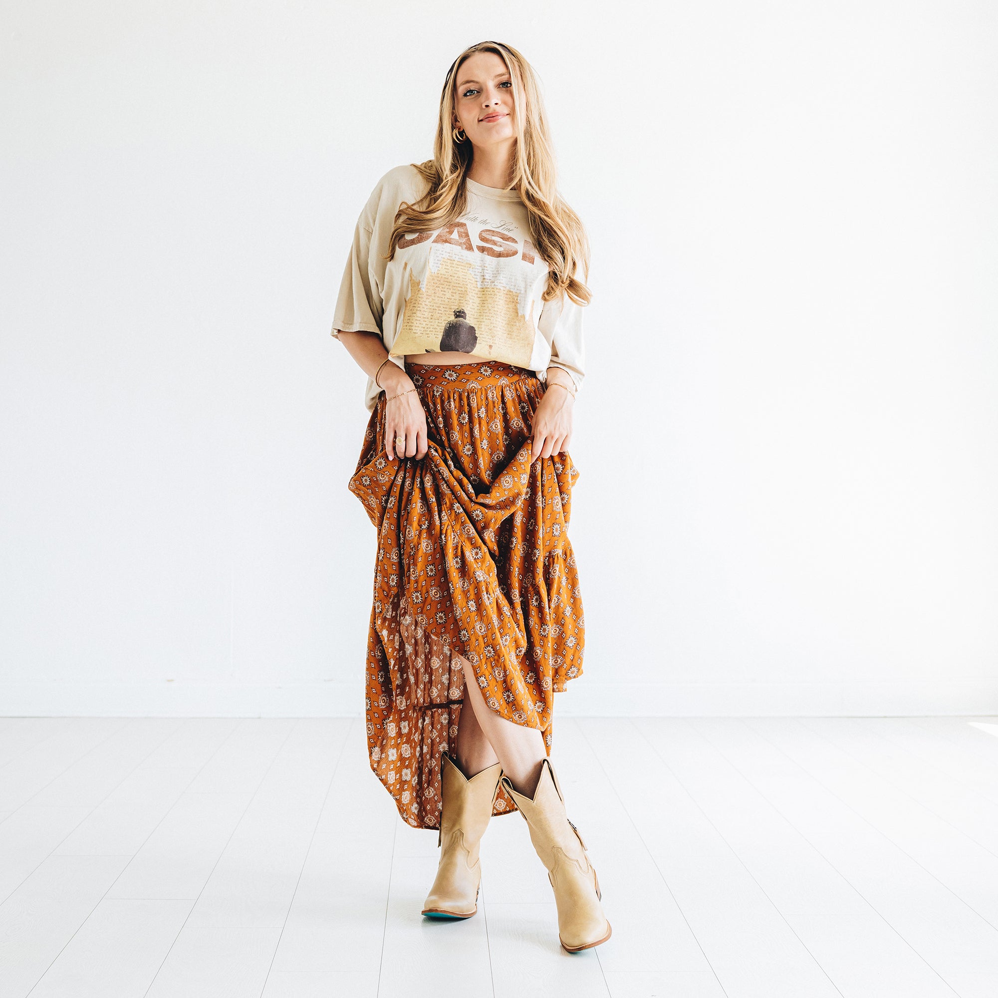 Plain Jane Midi - Butterscotch Ladies Boot Western Fashion by Lane