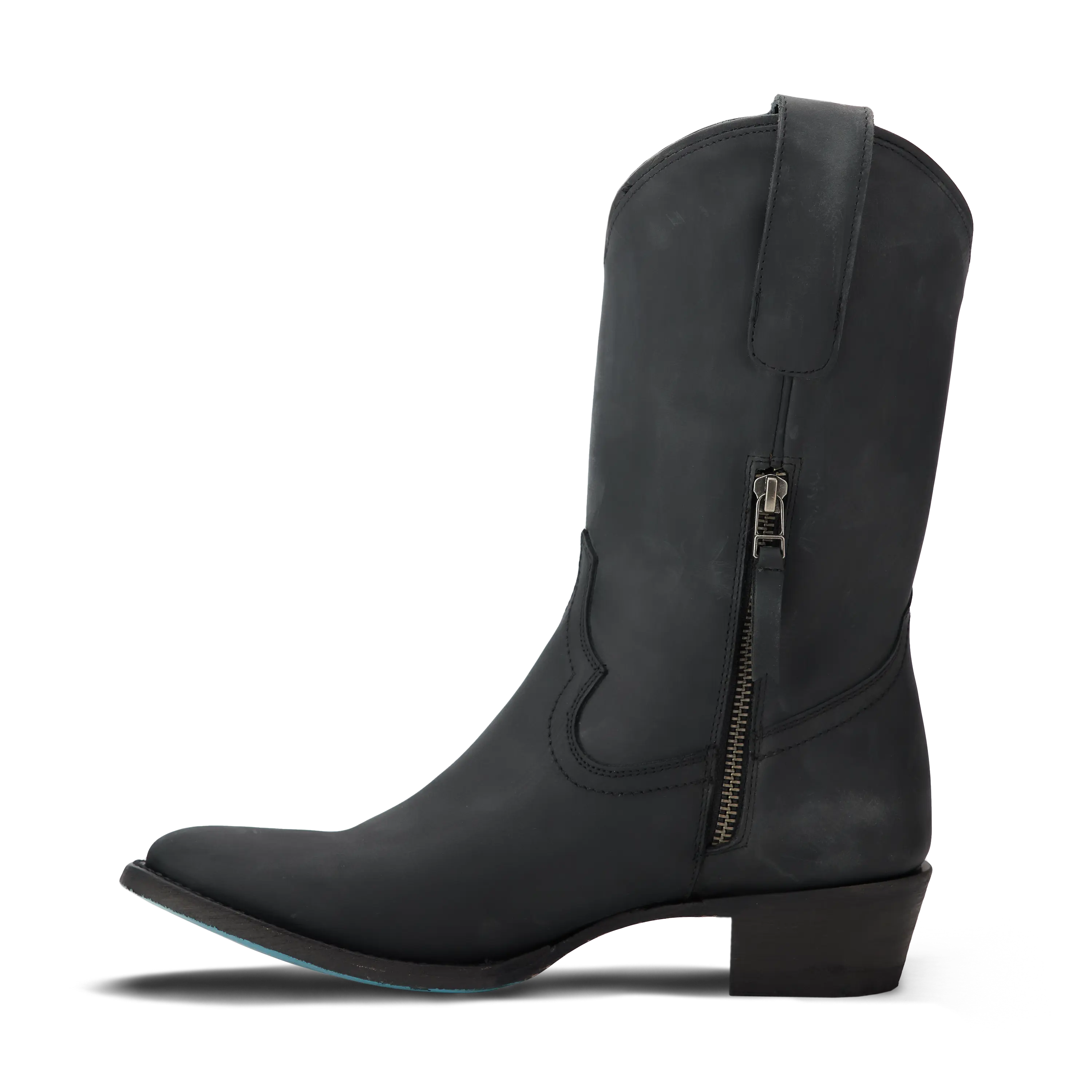 Plain Jane Midi - Matte Black Ladies Boot Western Fashion by Lane