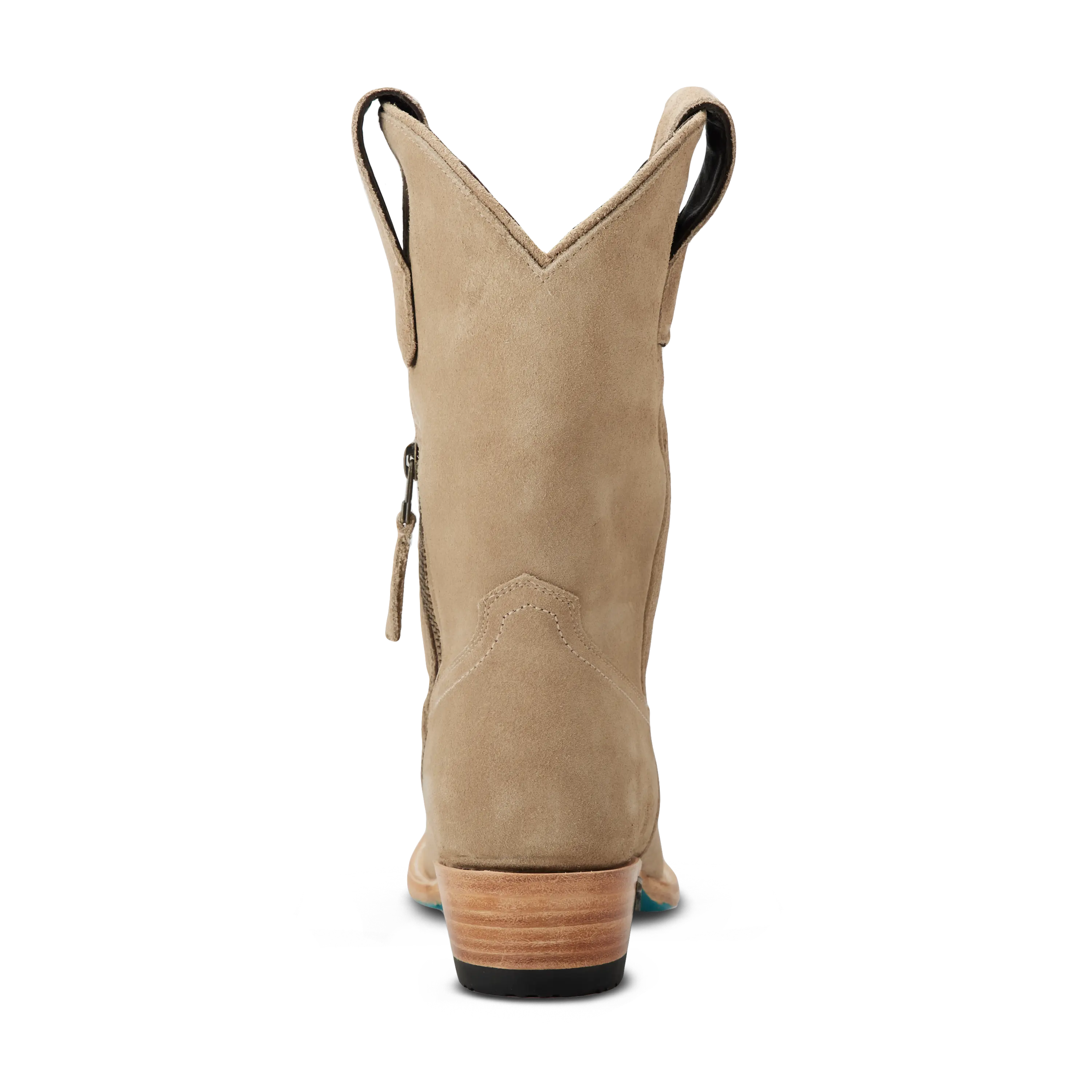 Plain Jane Midi - Latte Suede Ladies Boot Western Fashion by Lane