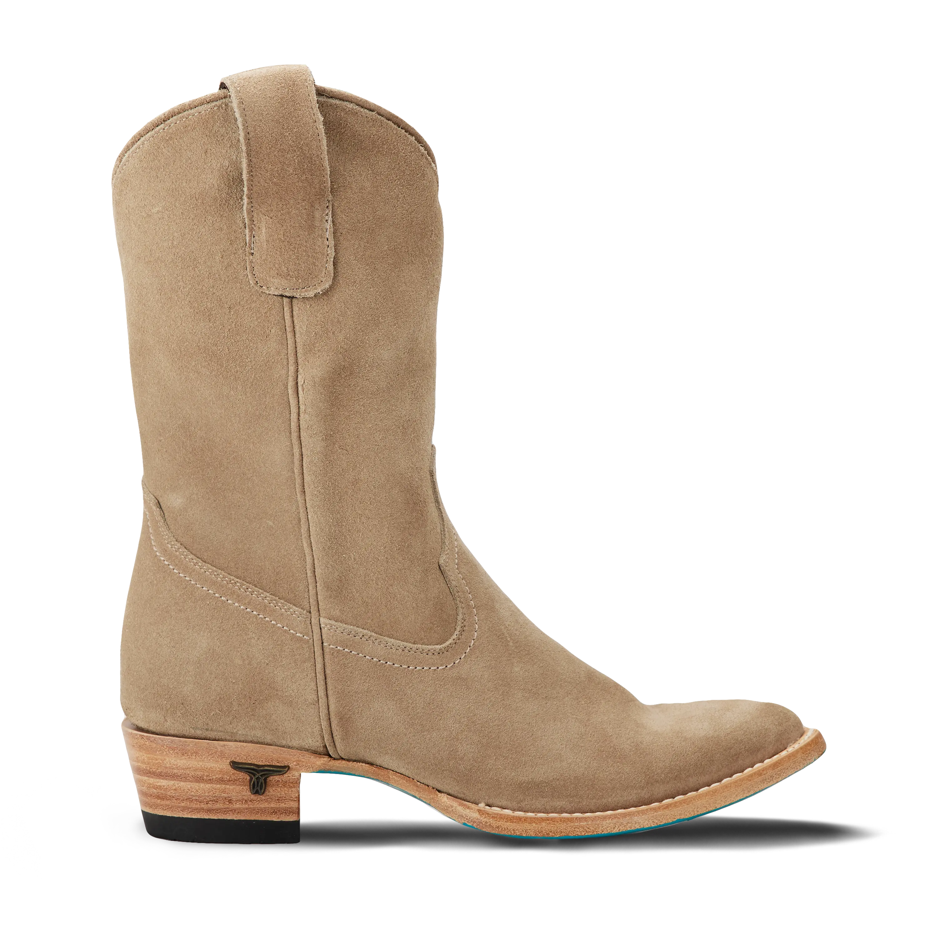 Plain Jane Midi - Latte Suede Ladies Boot Western Fashion by Lane