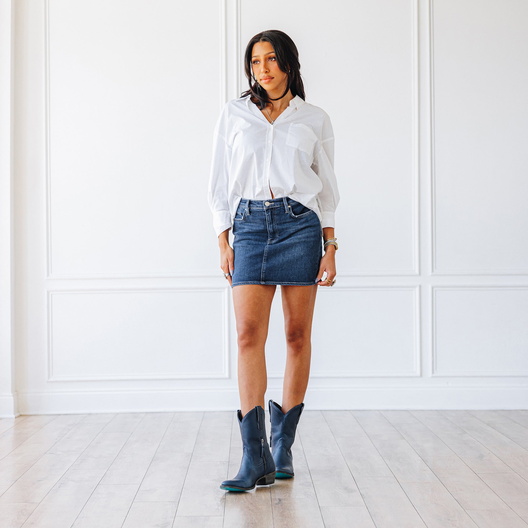 Plain Jane Midi - Midnight Navy Ladies Midi Western Fashion by Lane