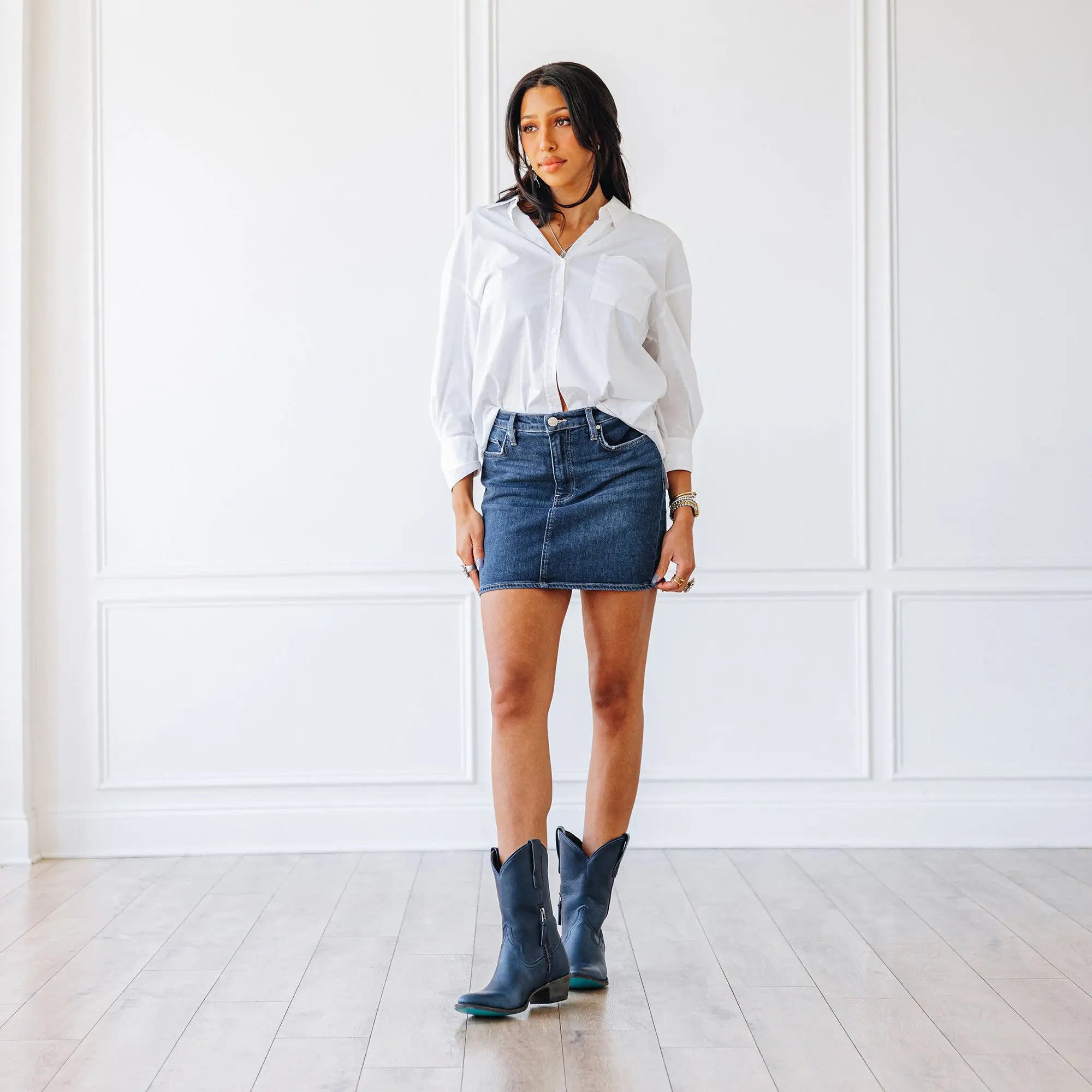 Plain Jane Midi - Midnight Navy Ladies Midi Western Fashion by Lane