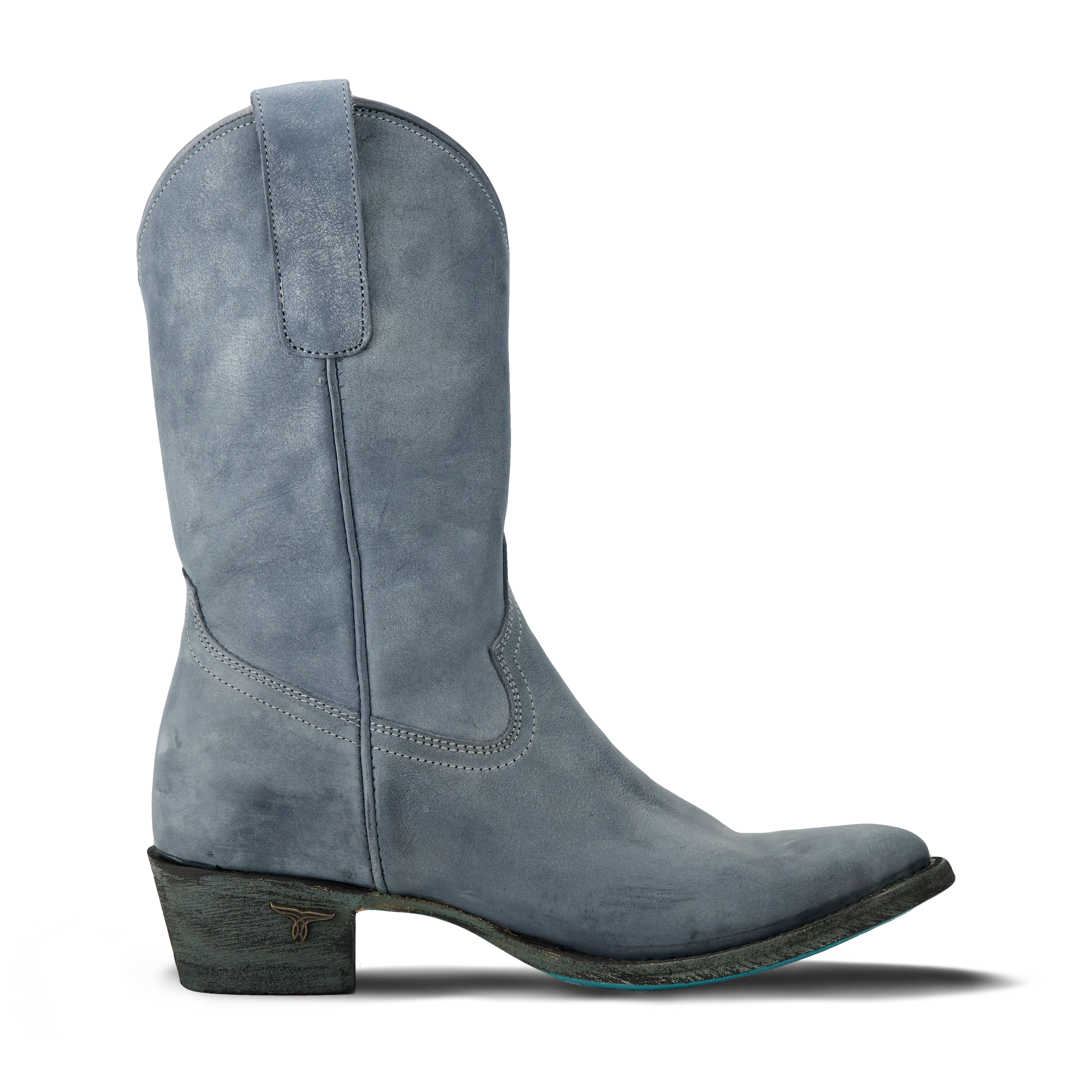 Plain Jane Midi - Washed Denim Ladies Boot Western Fashion by Lane