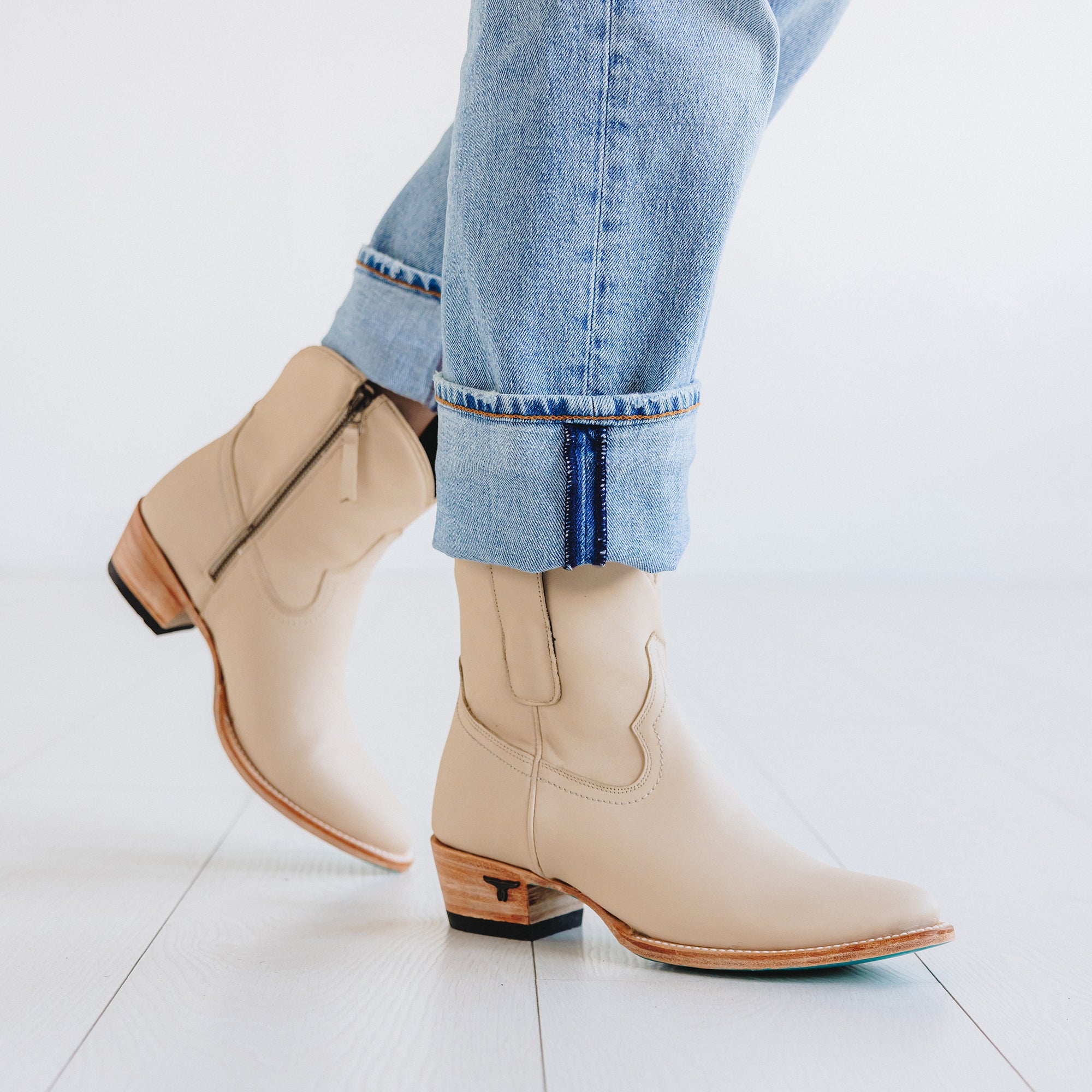 Plain Jane Bootie - Pale Ivory