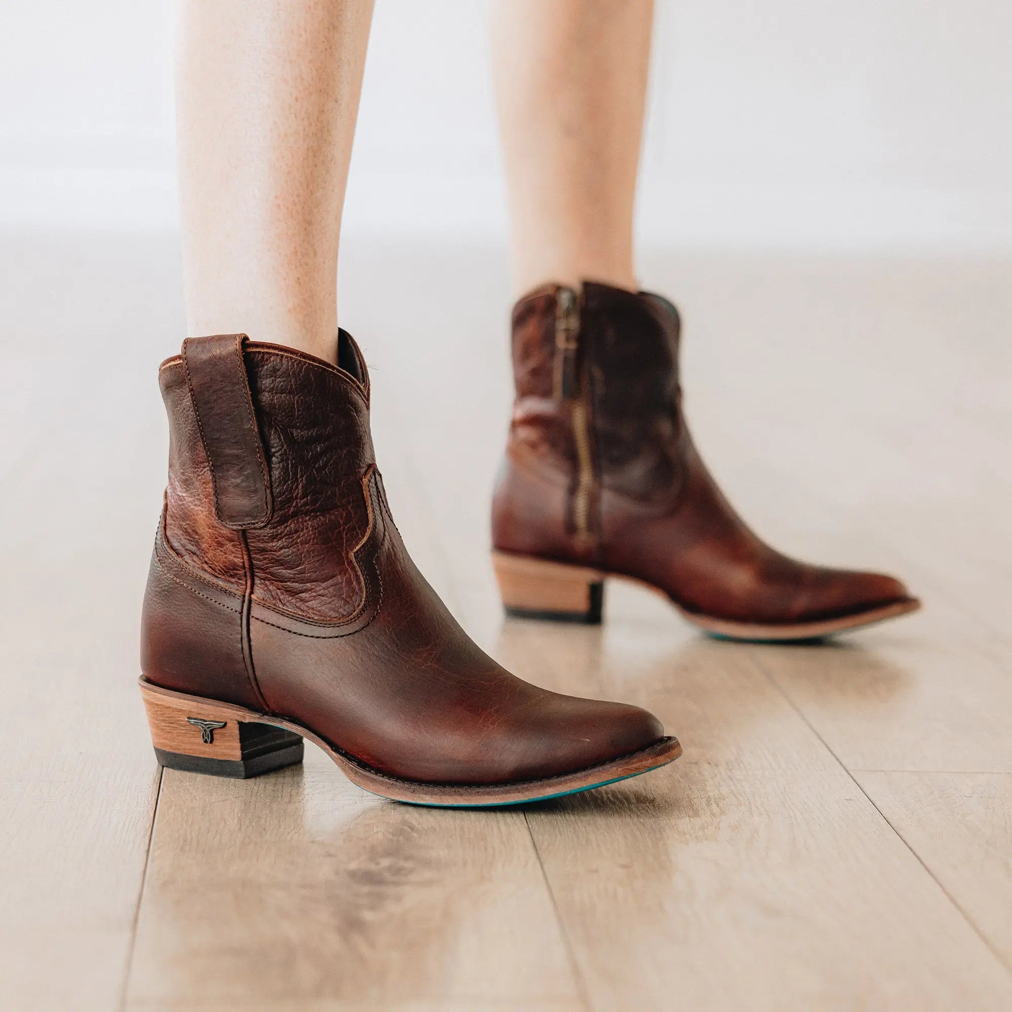 Plain Jane Bootie - Cognac Ladies Bootie Western Fashion by Lane
