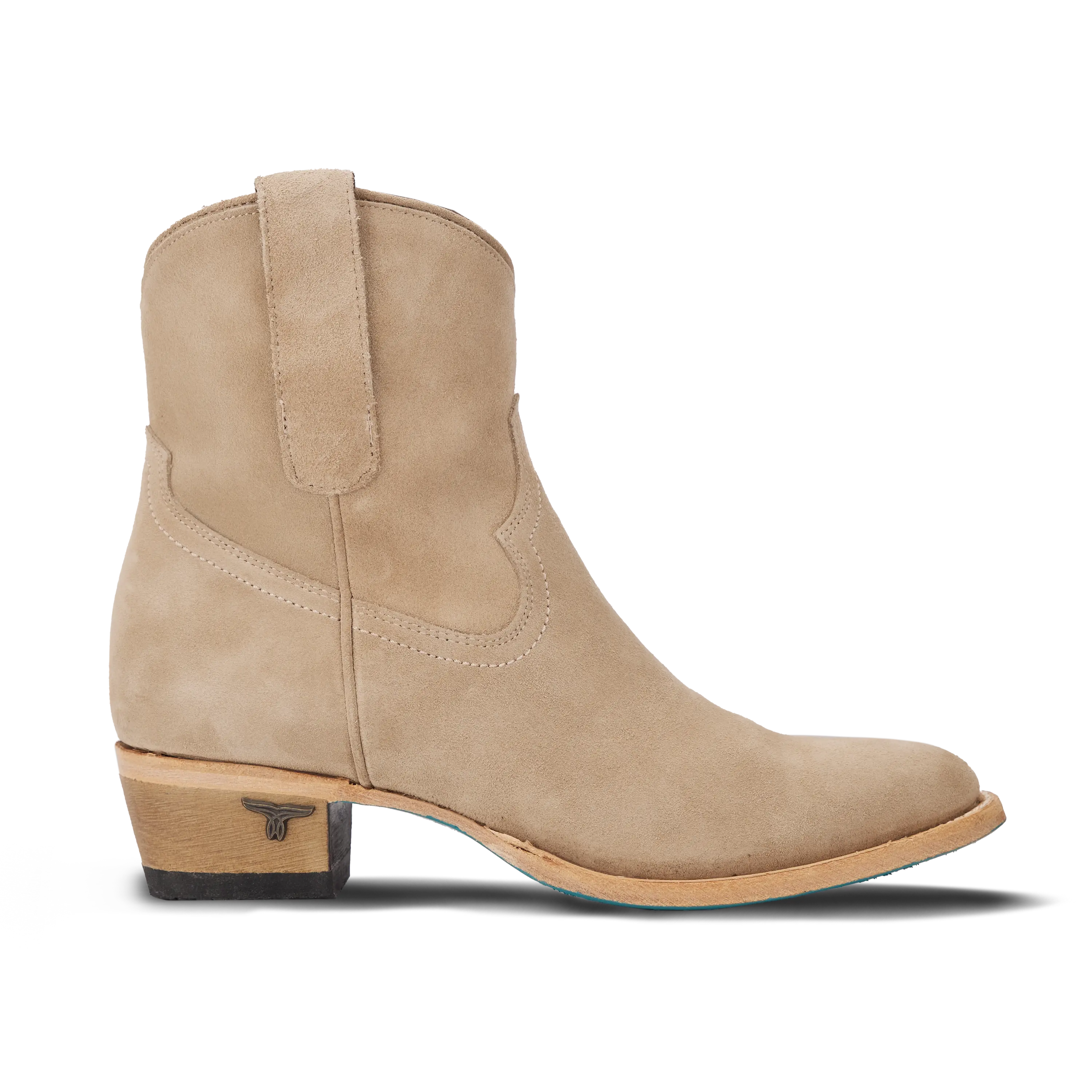 Plain Jane Bootie - Latte Suede Ladies Bootie Western Fashion by Lane