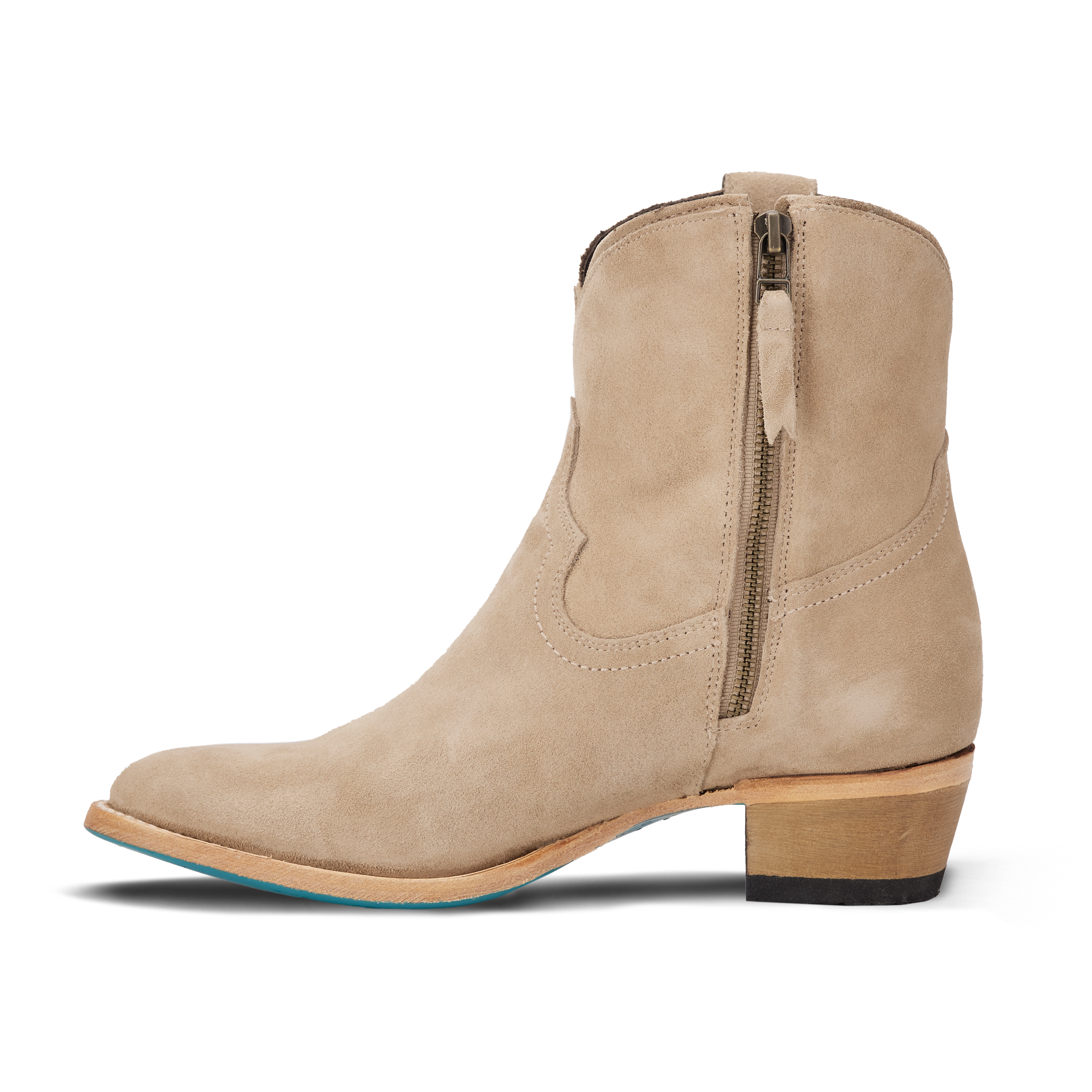 Plain Jane Bootie - Latte Suede Ladies Bootie Western Fashion by Lane