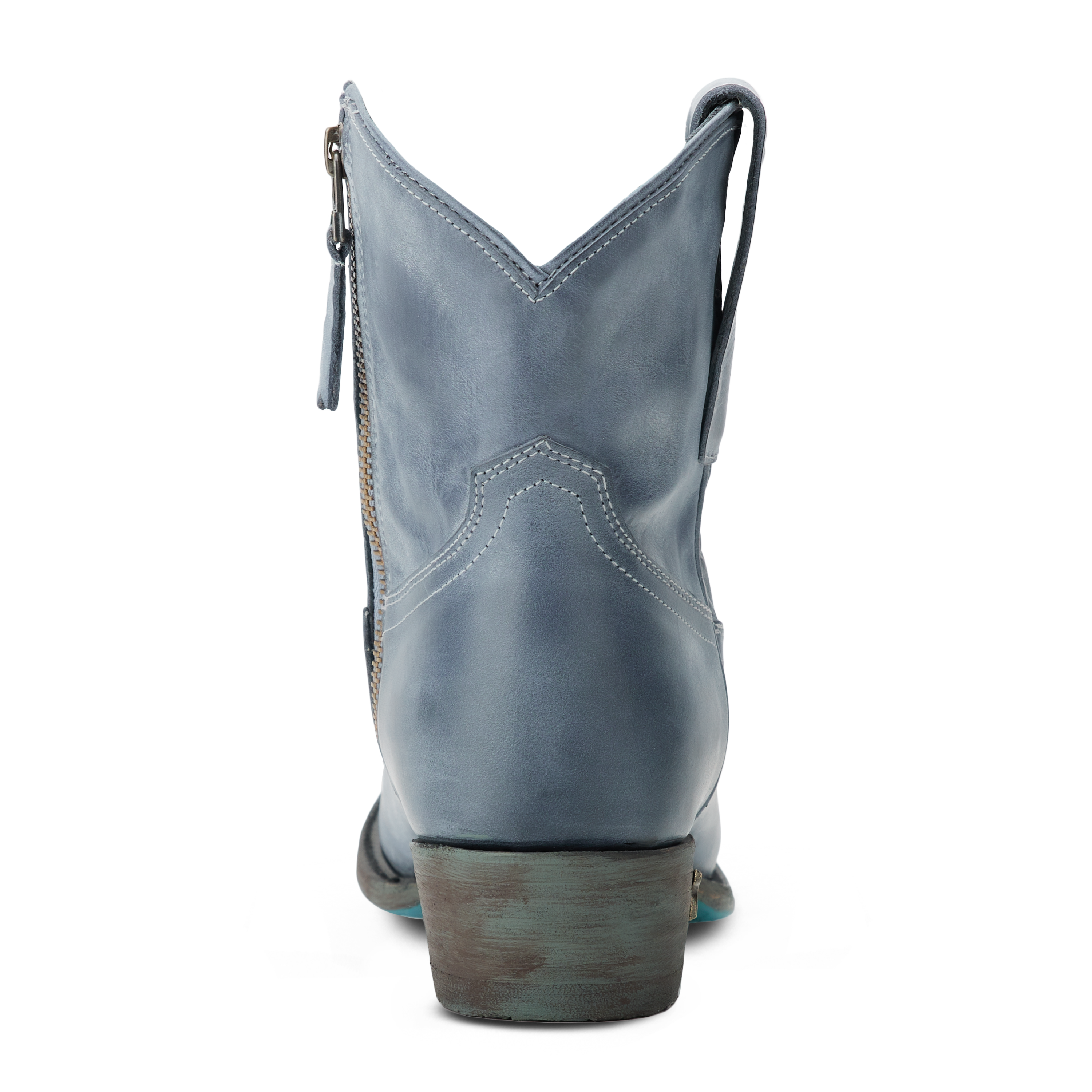 Plain Jane Bootie - Washed Denim Ladies Bootie Western Fashion by Lane