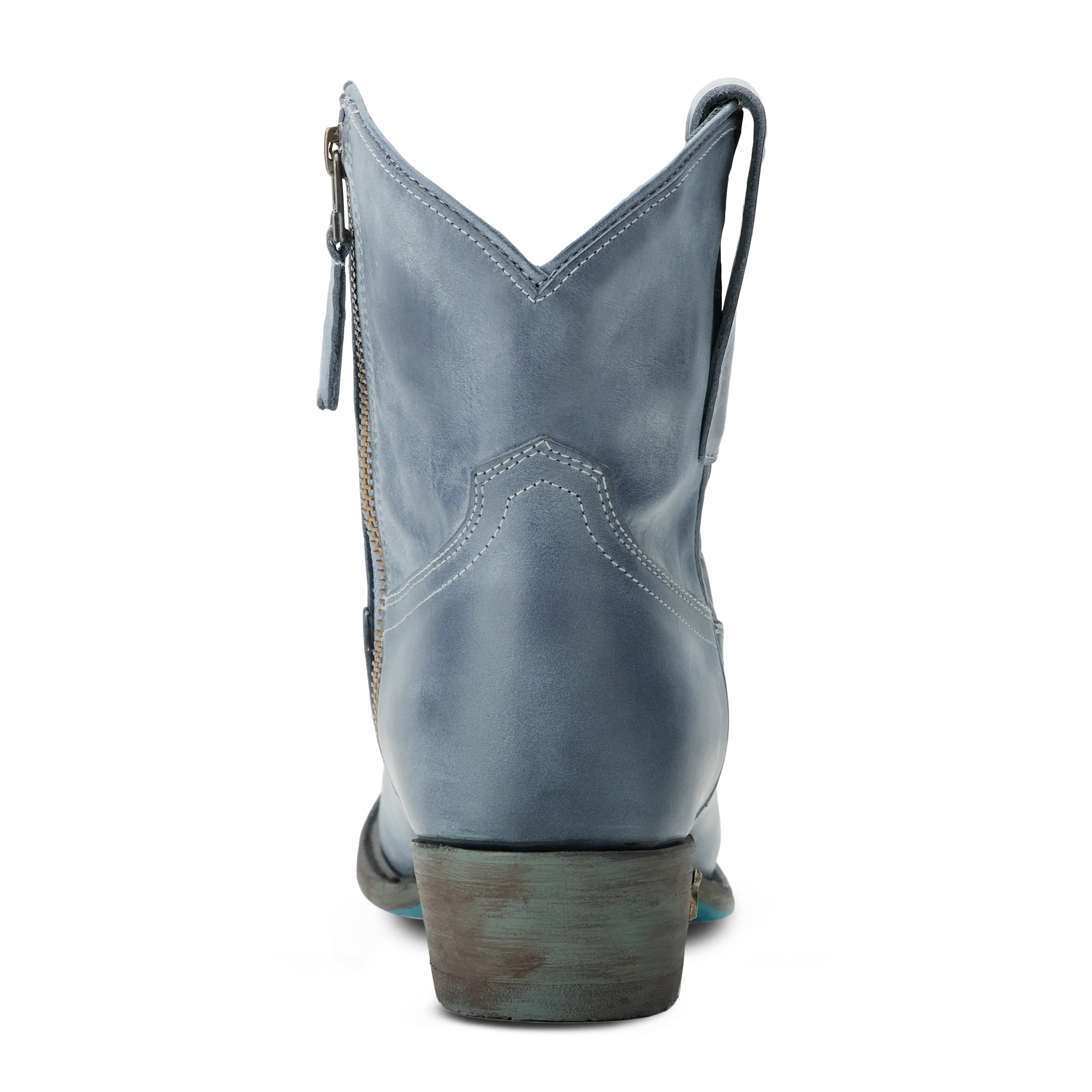 Plain Jane Bootie - Washed Denim Ladies Bootie Western Fashion by Lane