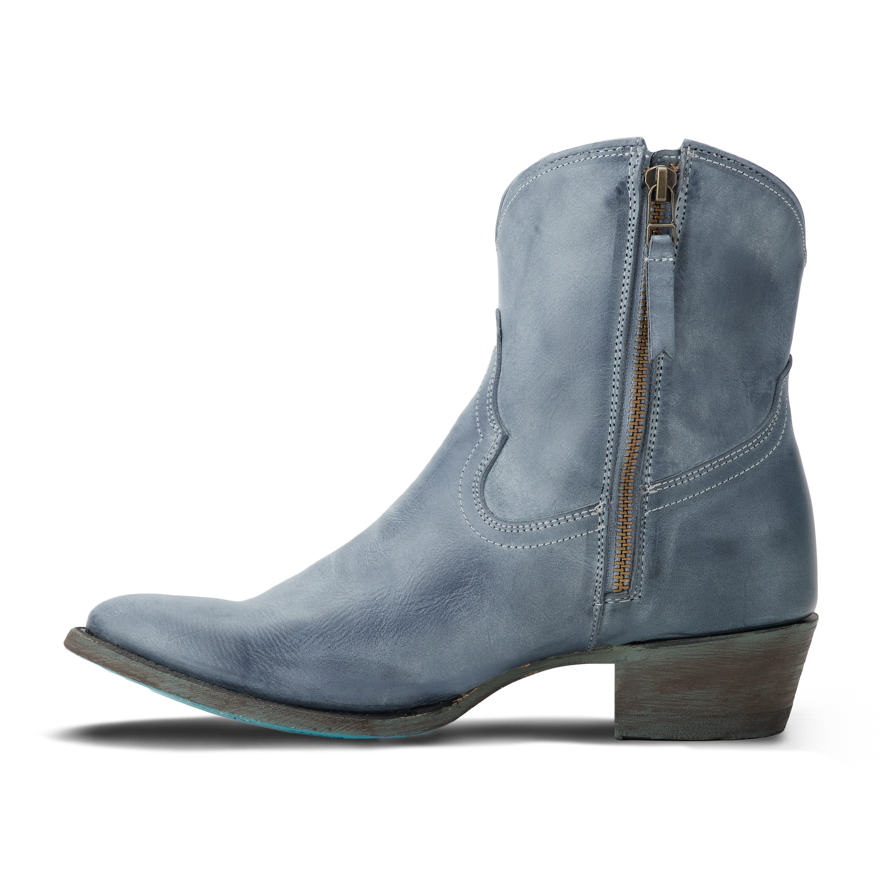 Plain Jane Bootie - Washed Denim Ladies Bootie Western Fashion by Lane