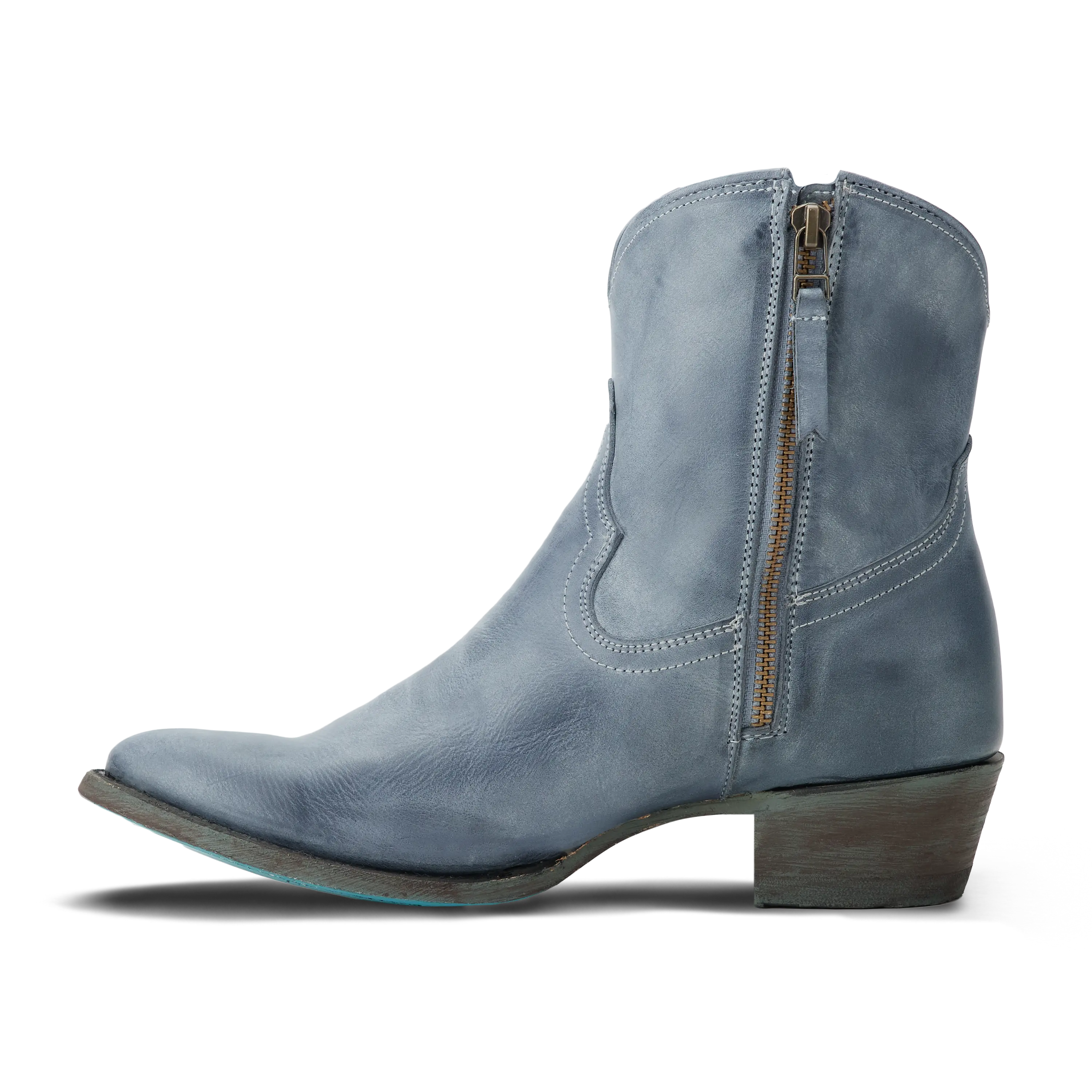 Plain Jane Bootie - Washed Denim Ladies Bootie Western Fashion by Lane