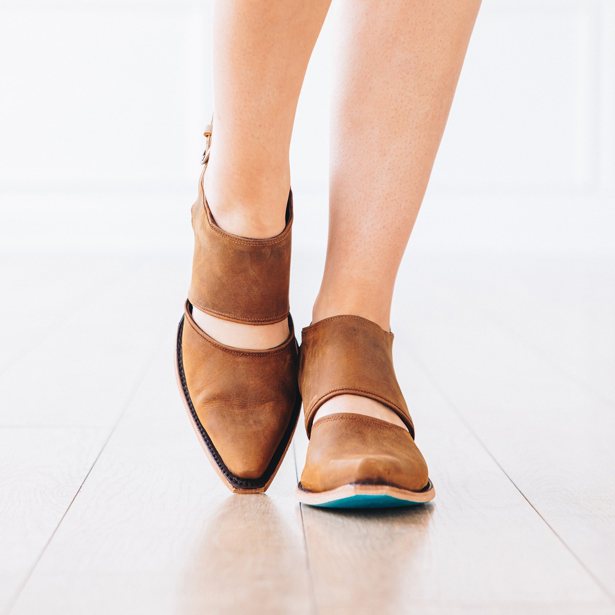 Plain Jane Slingback Mule - Burnt Caramel Mule Western Fashion by Lane