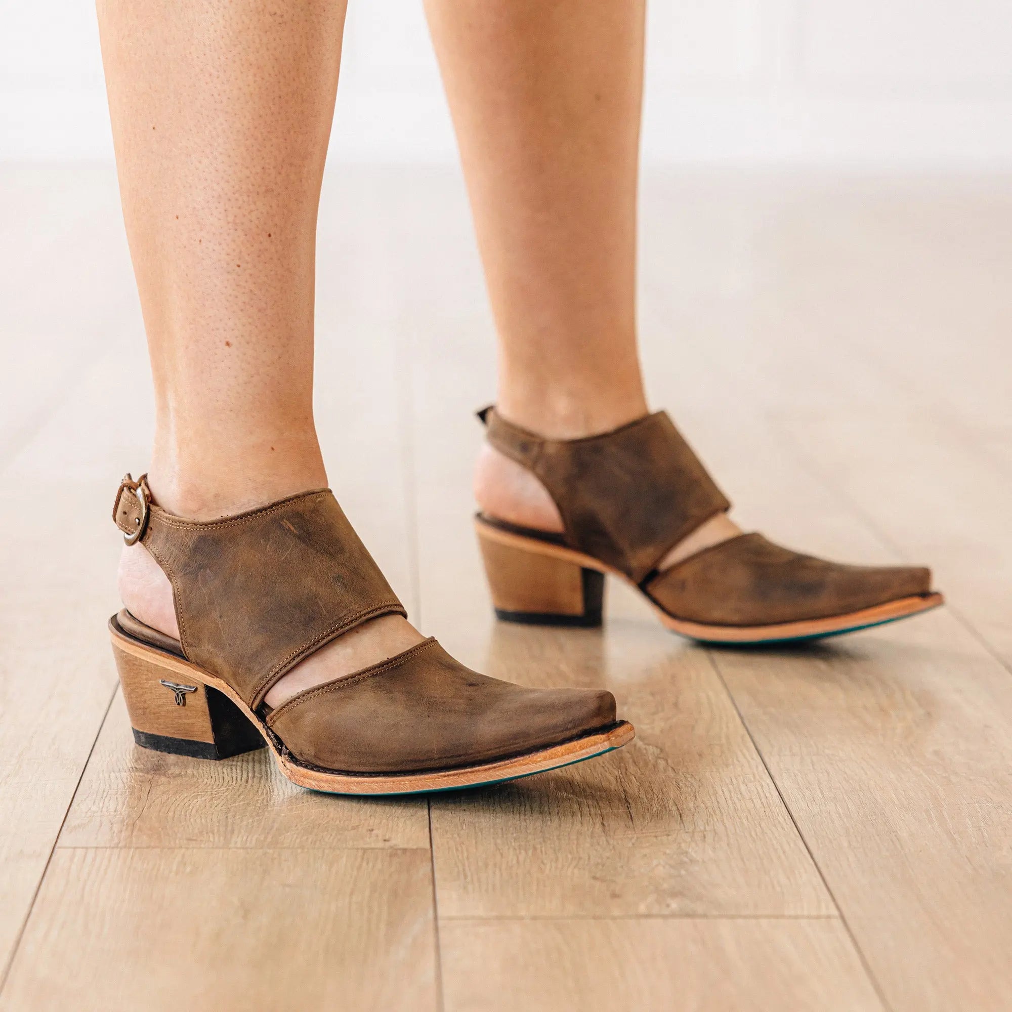 Plain Jane Slingback Mule - Burnt Caramel Mule Western Fashion by Lane