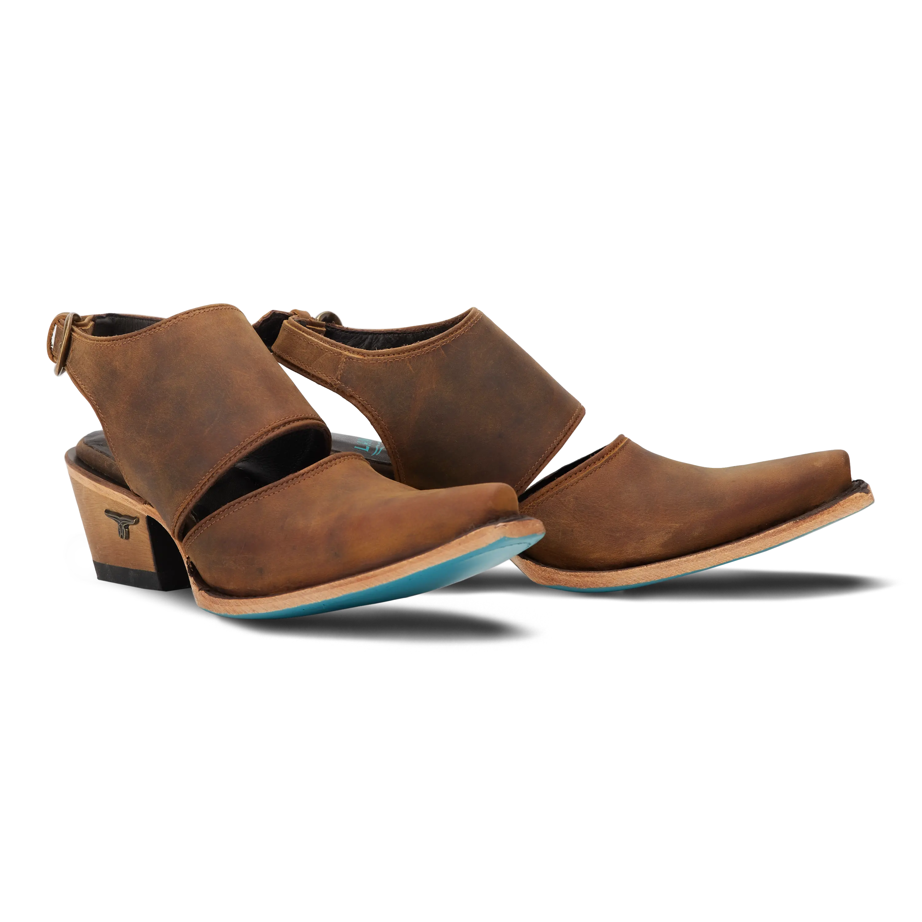 Plain Jane Slingback Mule - Burnt Caramel Mule Burnt Caramel Western Fashion by Lane