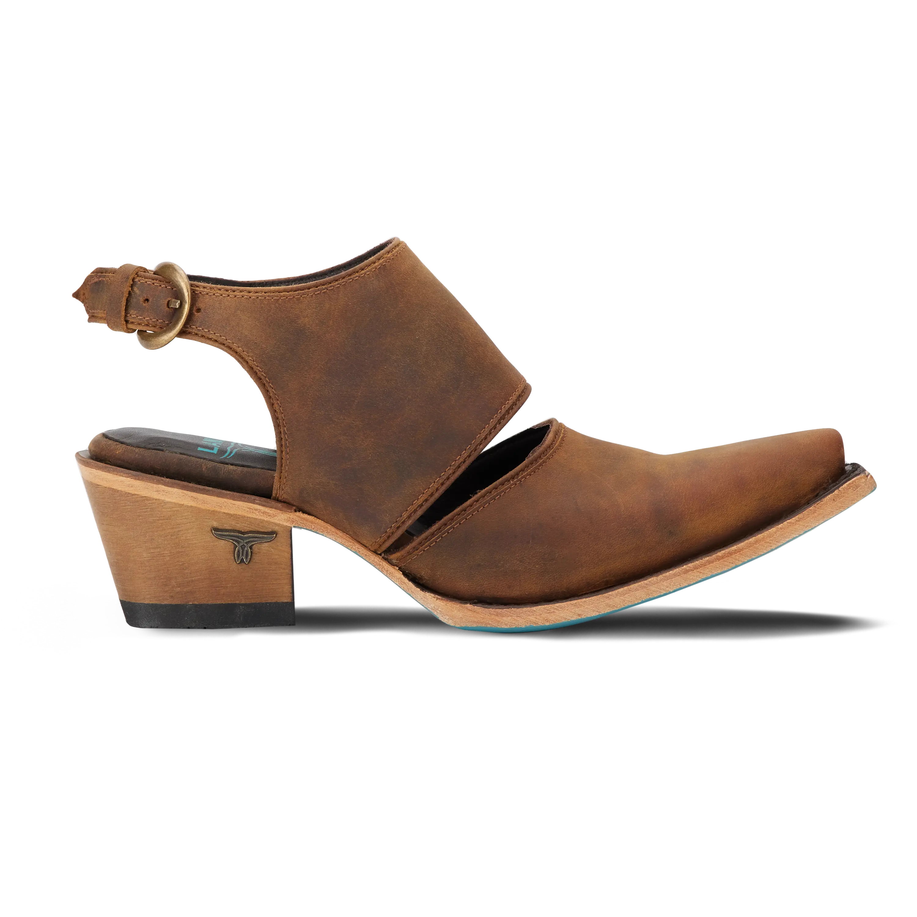 Plain Jane Slingback Mule - Burnt Caramel Mule Western Fashion by Lane