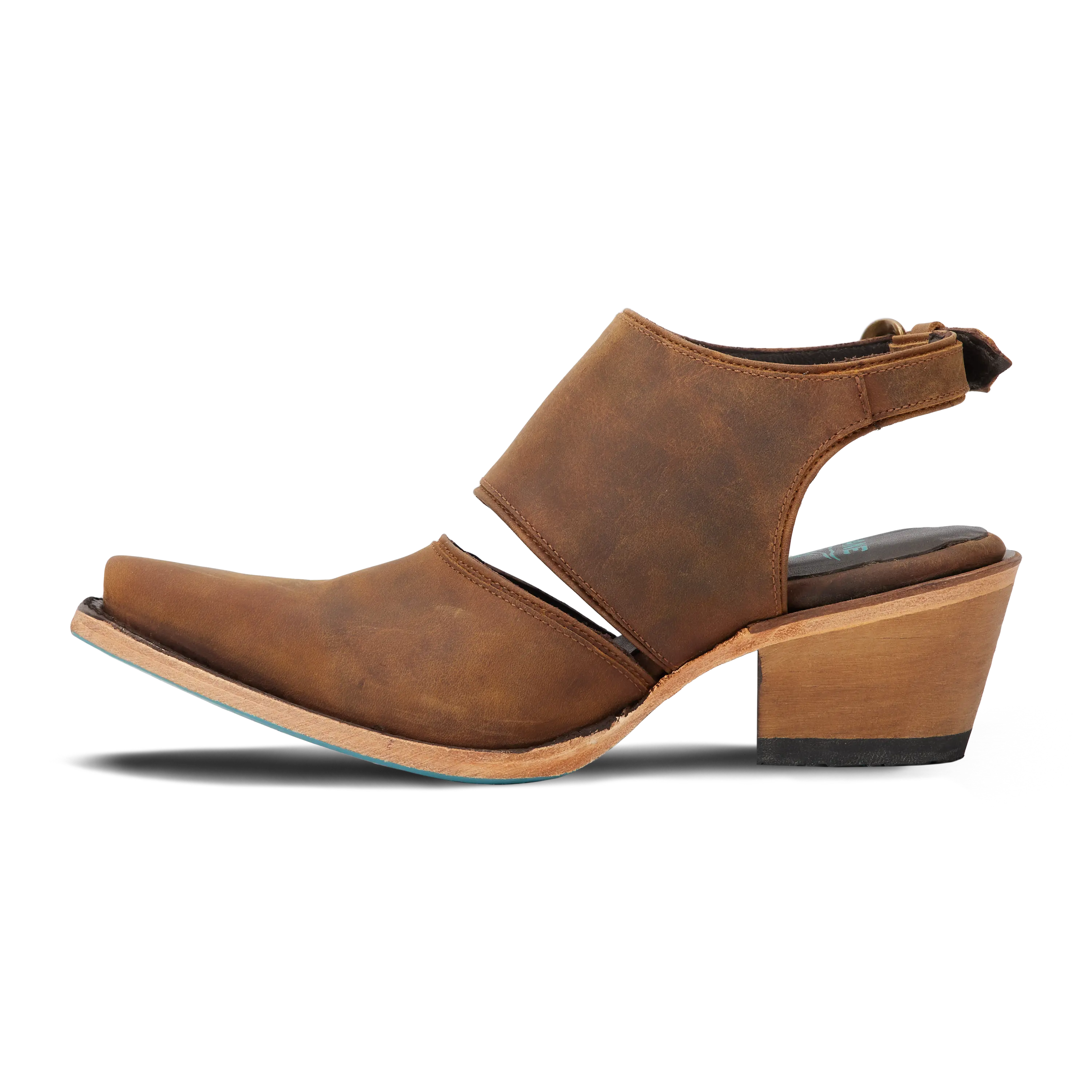 Plain Jane Slingback Mule - Burnt Caramel Mule Western Fashion by Lane