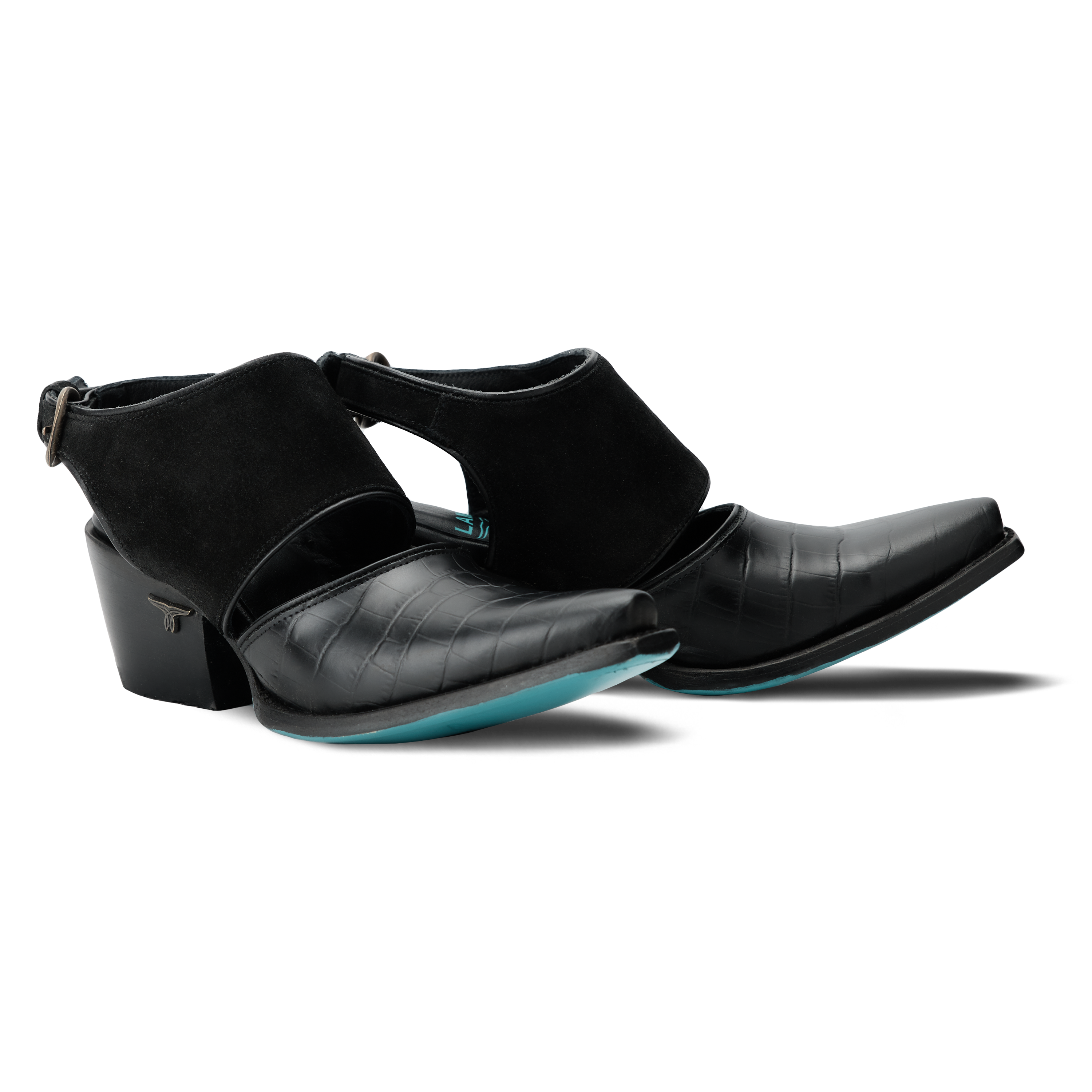 Plain Jane Slingback Mule - Soft Black Suede Mule Soft Black Suede Western Fashion by Lane