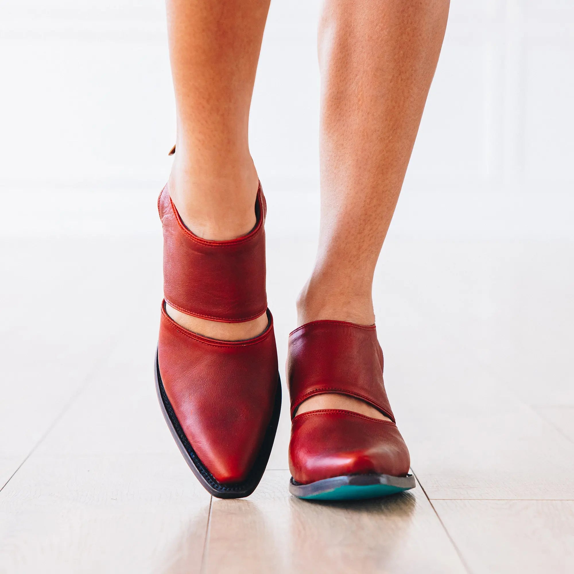 Plain Jane Slingback Mule - Smoldering Ruby Mule Western Fashion by Lane