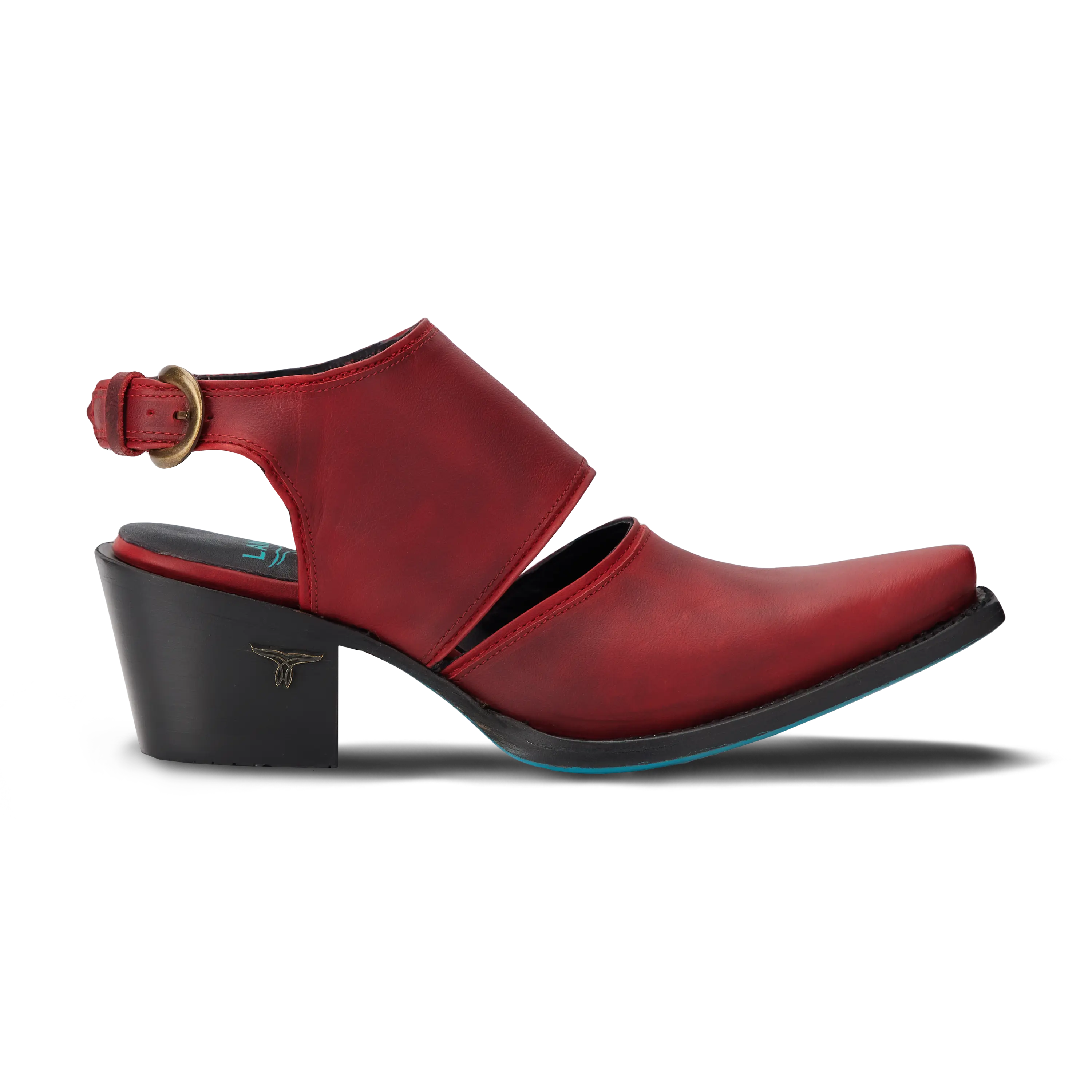 Plain Jane Slingback Mule - Smoldering Ruby Mule Western Fashion by Lane
