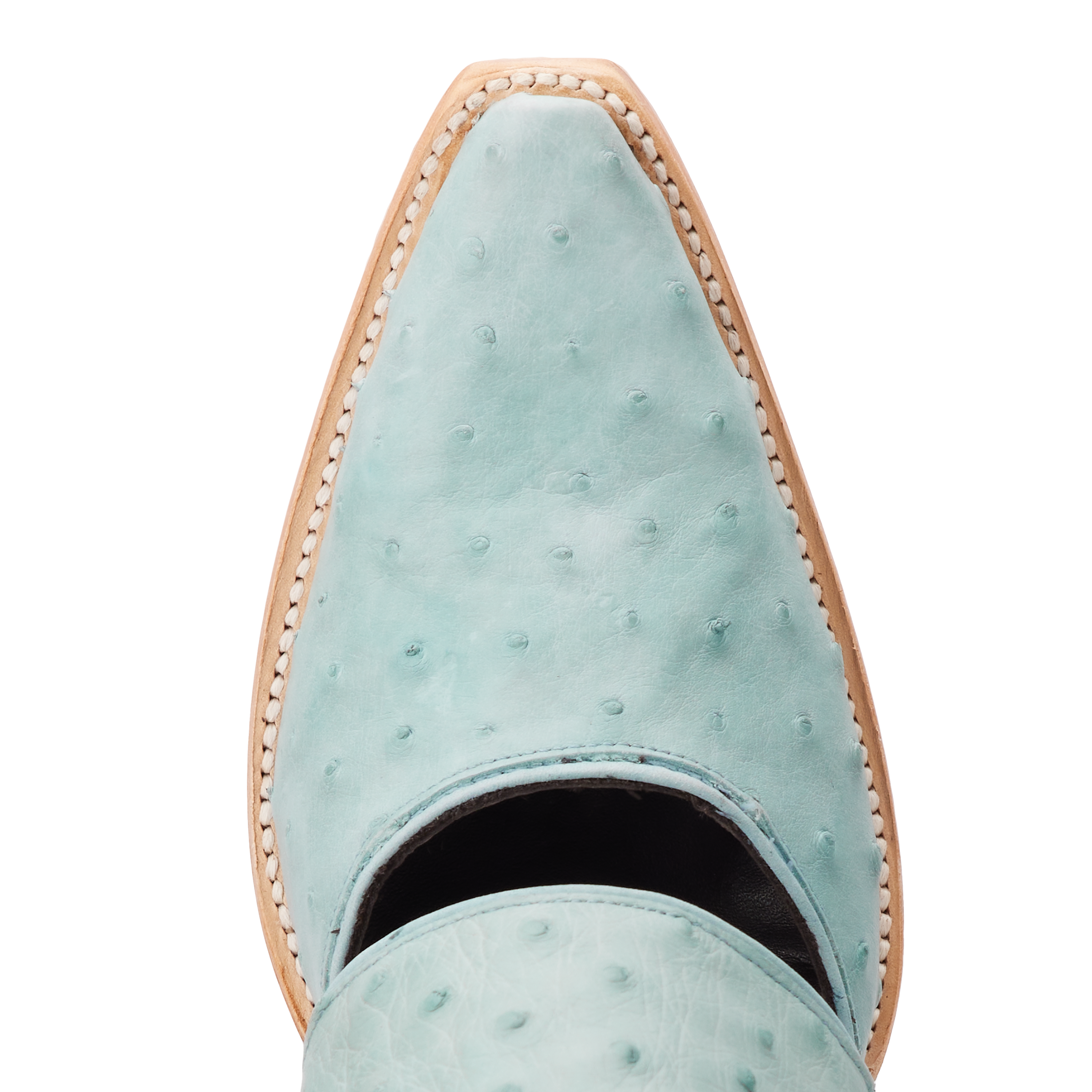 Plain Jane Slingback Mule - Powder Blue Ostrich Mule Western Fashion by Lane