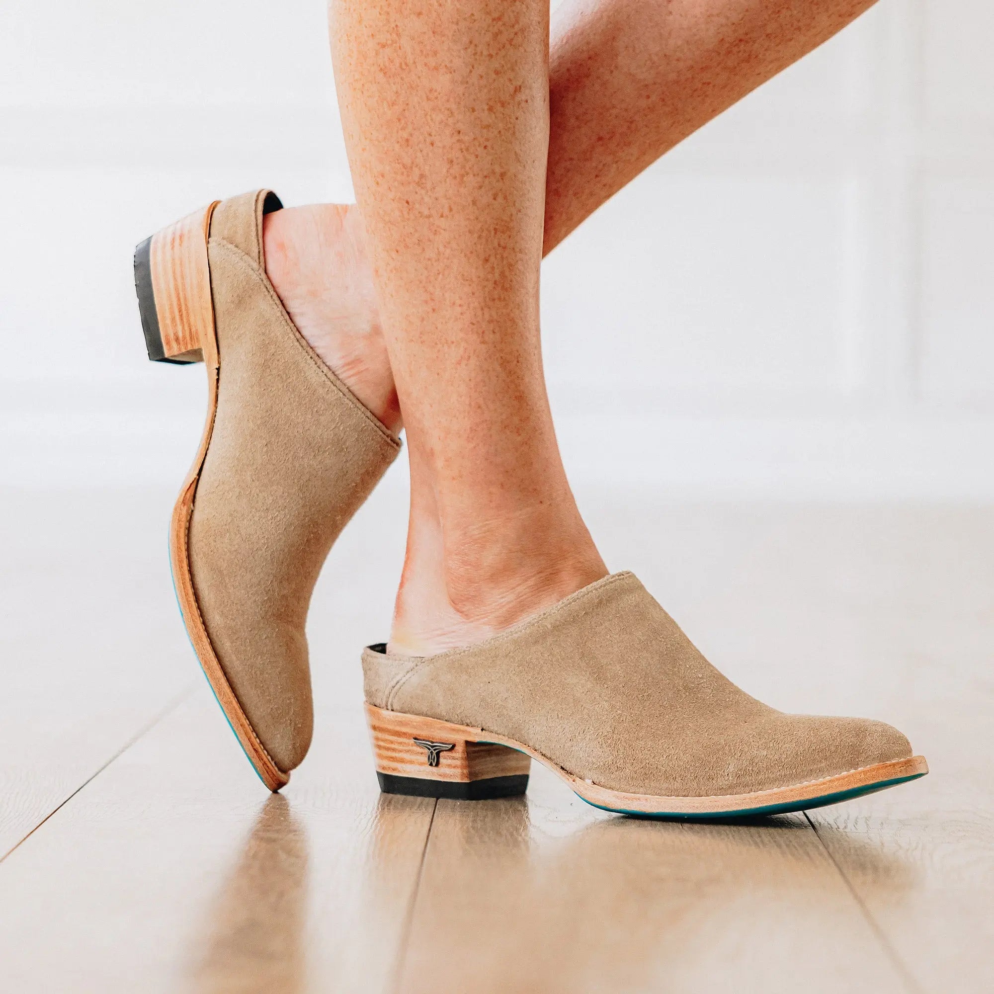 Plain Jane Mule - Latte Suede Mule Western Fashion by Lane