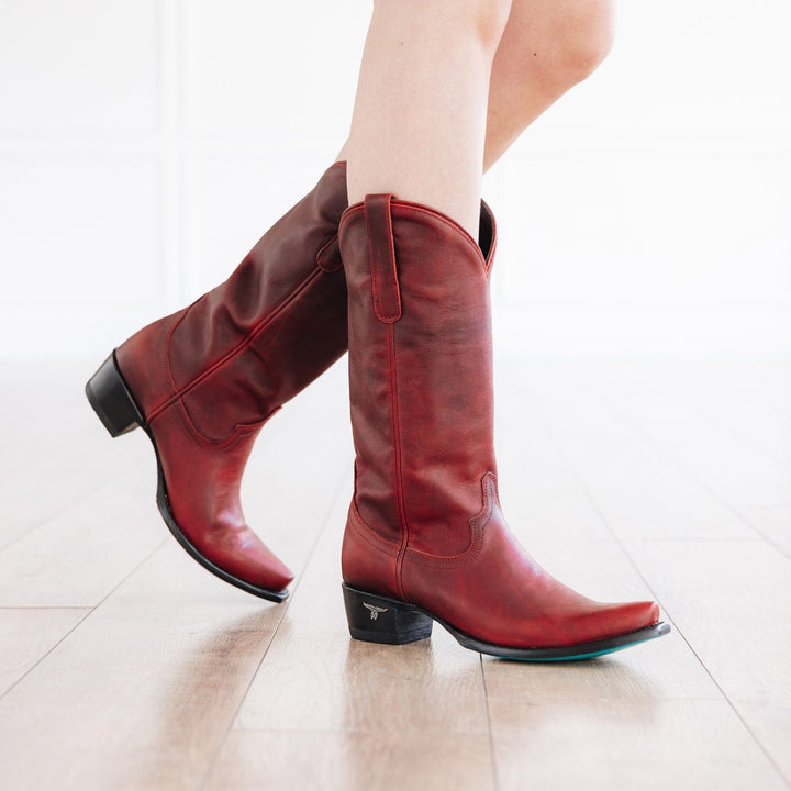 Emma Jane Ladies Boot Smoldering Ruby Western Fashion by Lane