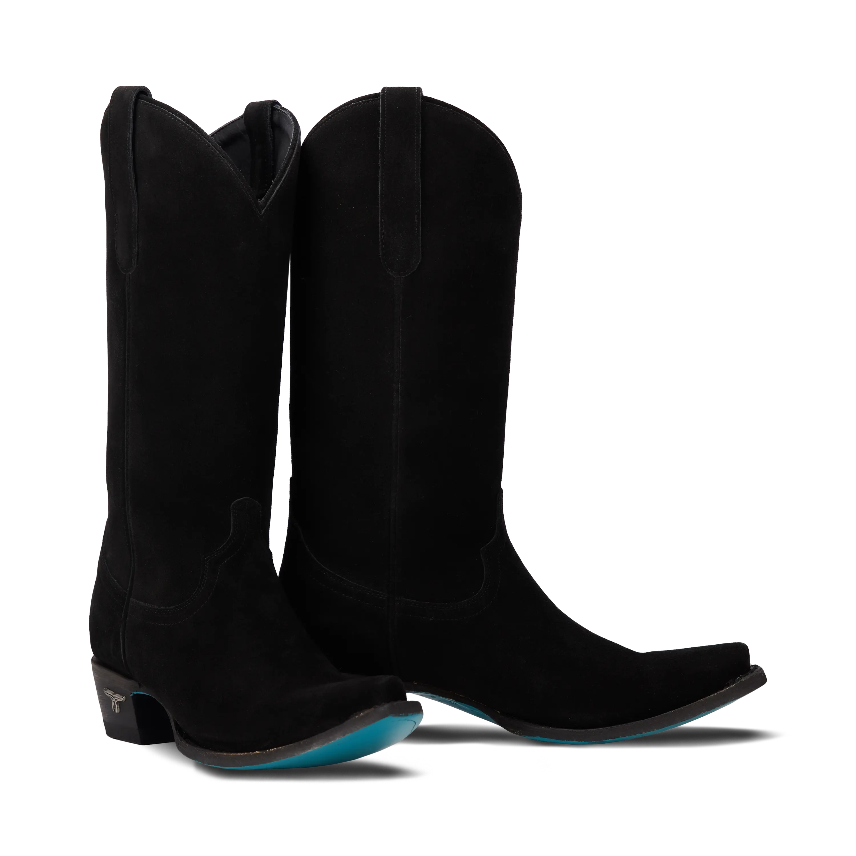 Emma Jane Boot - Soft Black Suede Ladies Boot Western Fashion by Lane
