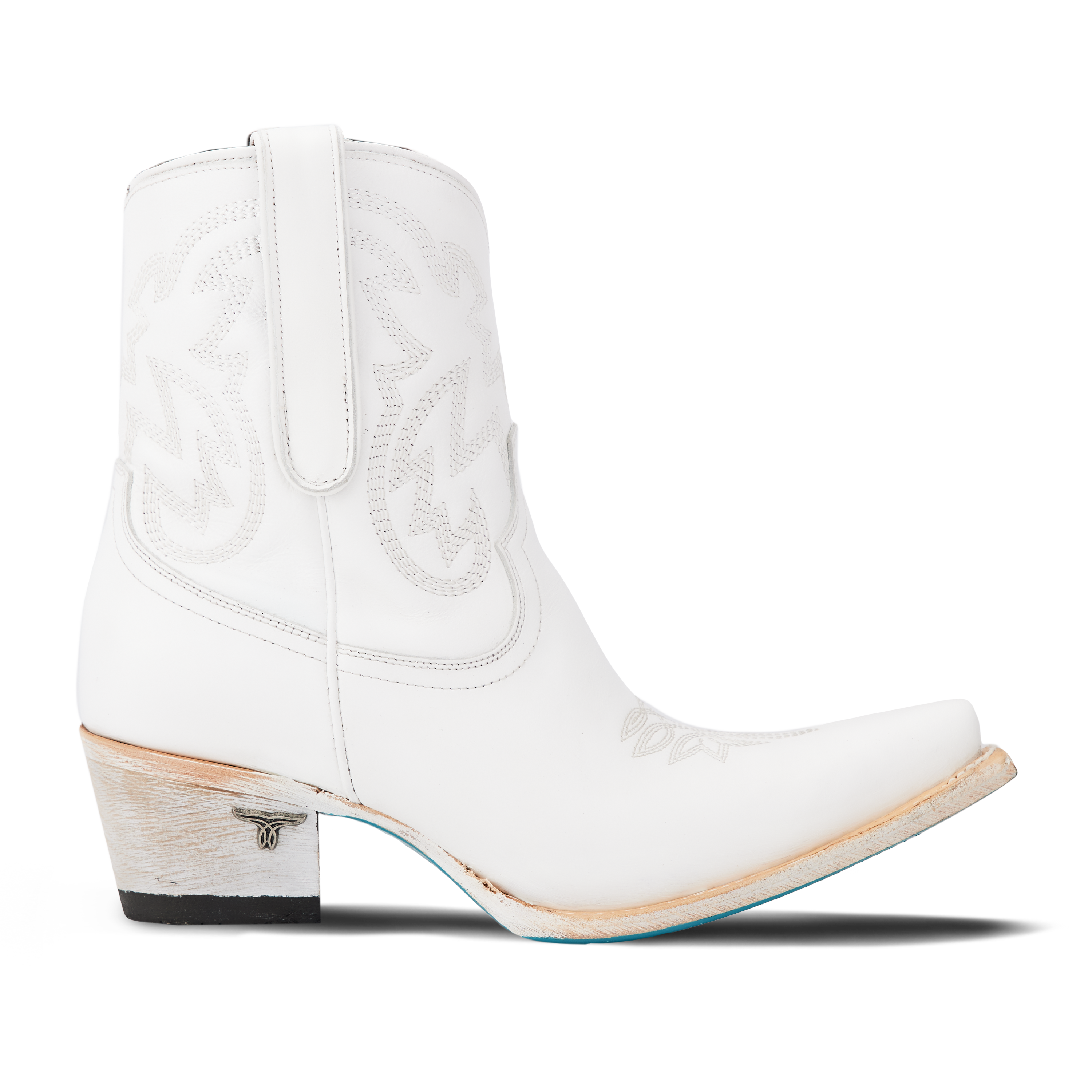 Smokeshow Bootie - Matte White Ladies Bootie Western Fashion by Lane