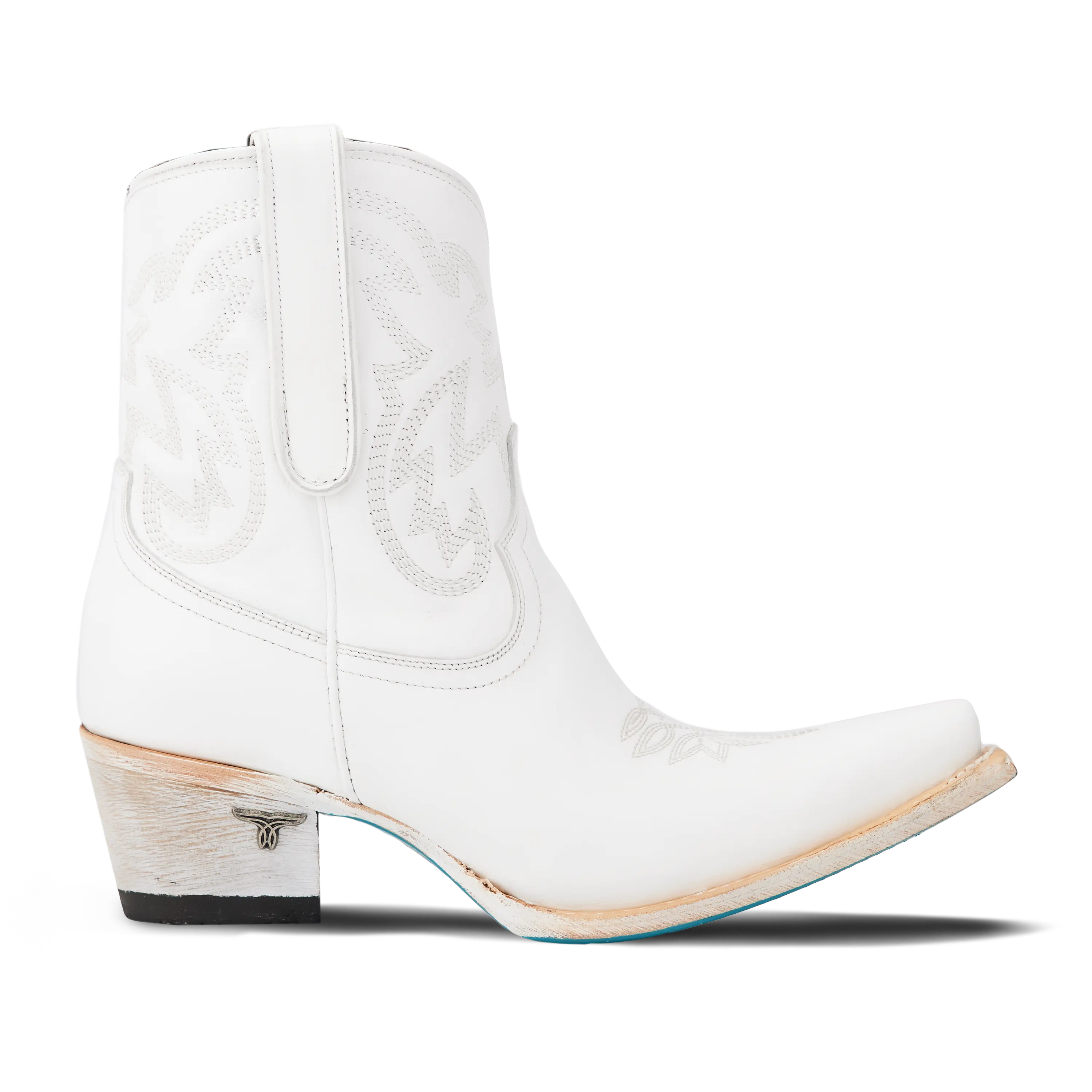 Smokeshow Bootie - Matte White Ladies Bootie Western Fashion by Lane
