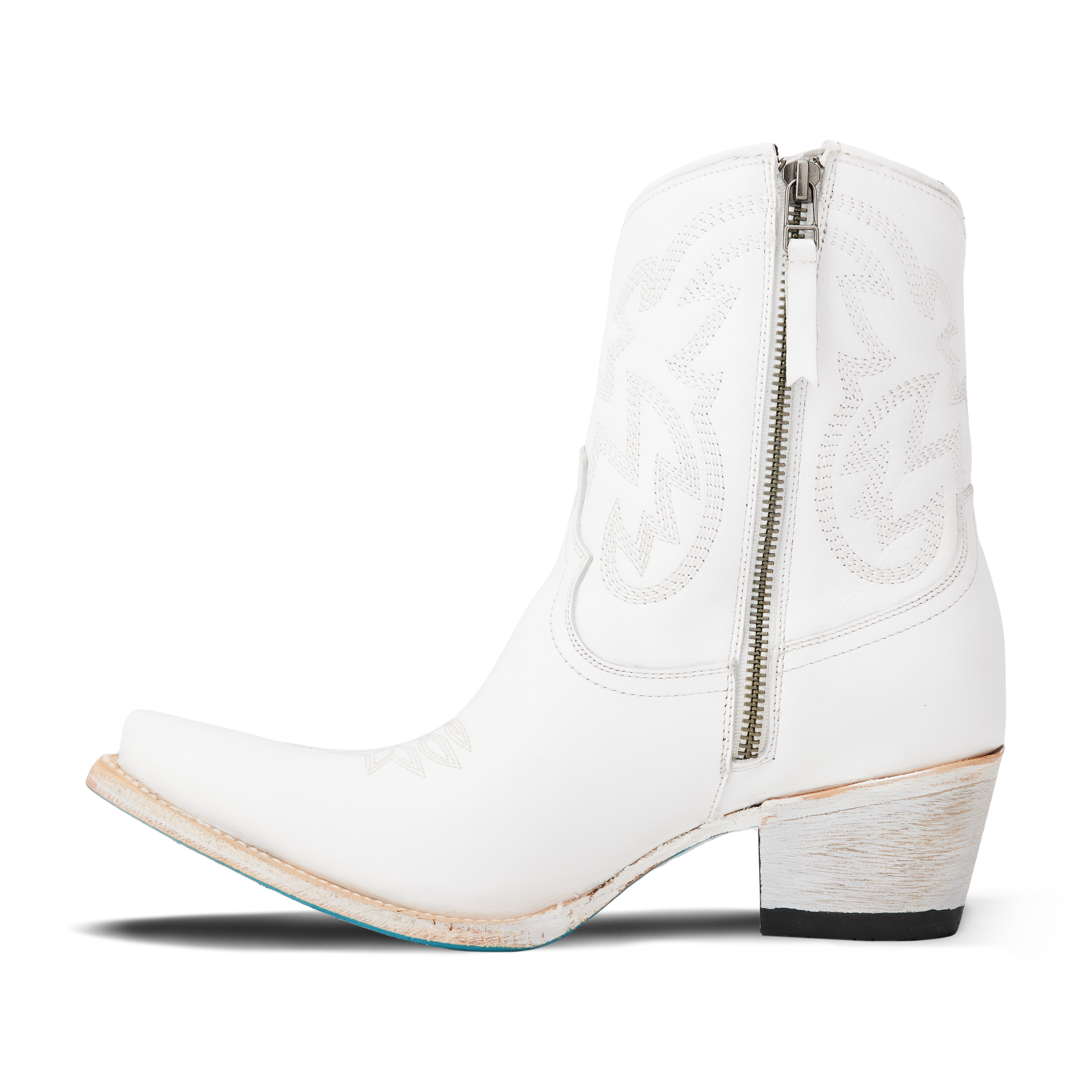 Smokeshow Bootie - Matte White Ladies Bootie Western Fashion by Lane