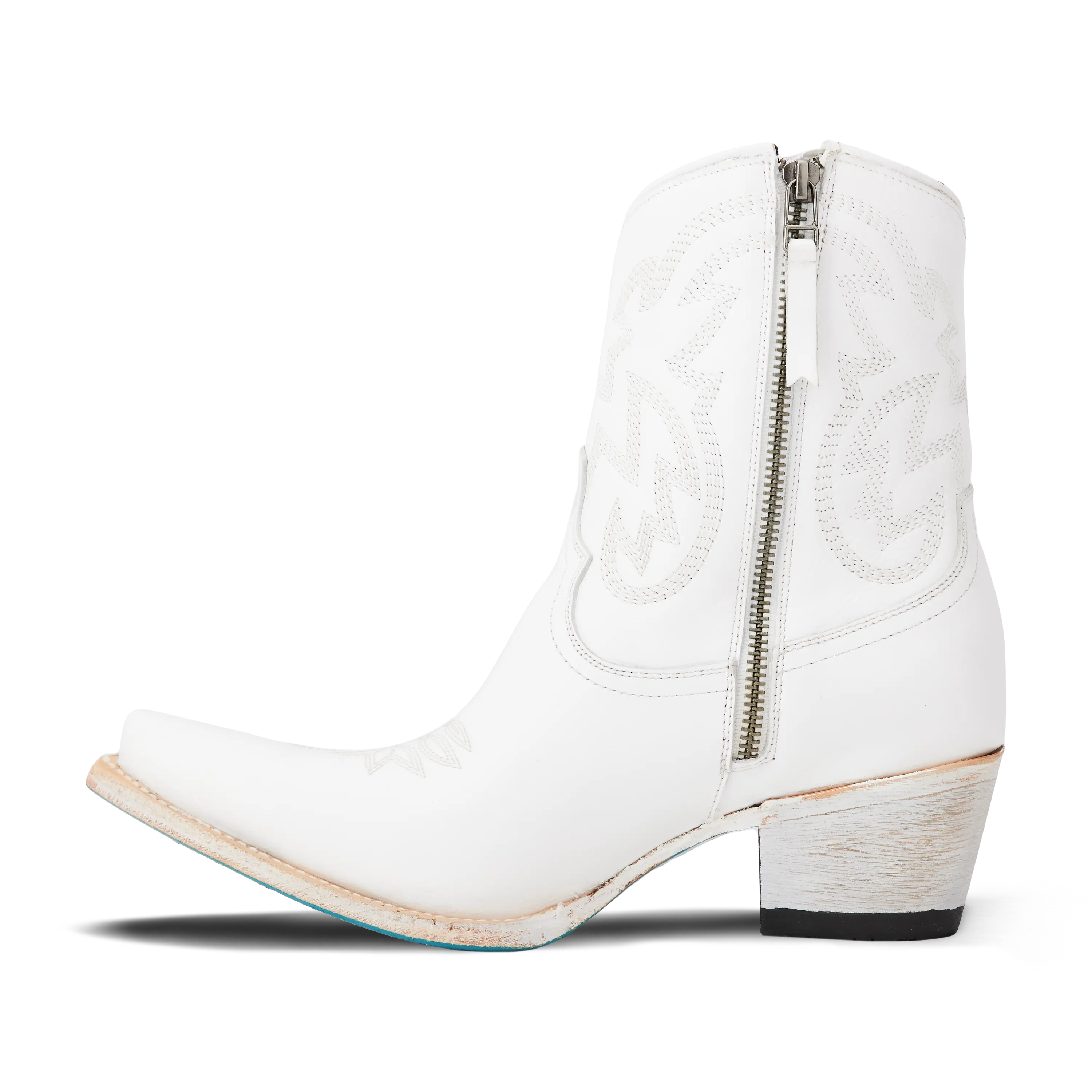 Smokeshow Bootie - Matte White Ladies Bootie Western Fashion by Lane