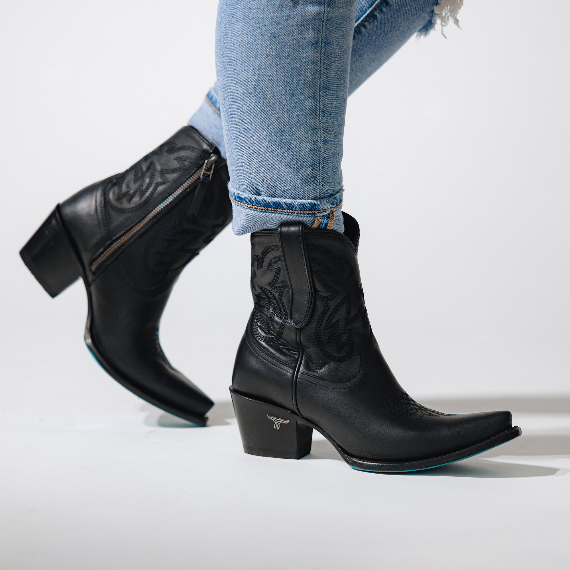 Smokeshow Bootie - Jet Black Ladies Bootie Western Fashion by Lane
