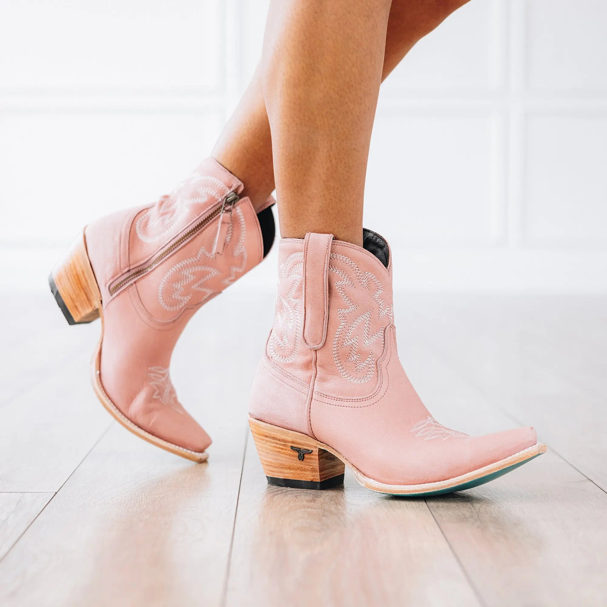 Smokeshow Bootie - Blush Ladies Bootie Western Fashion by Lane