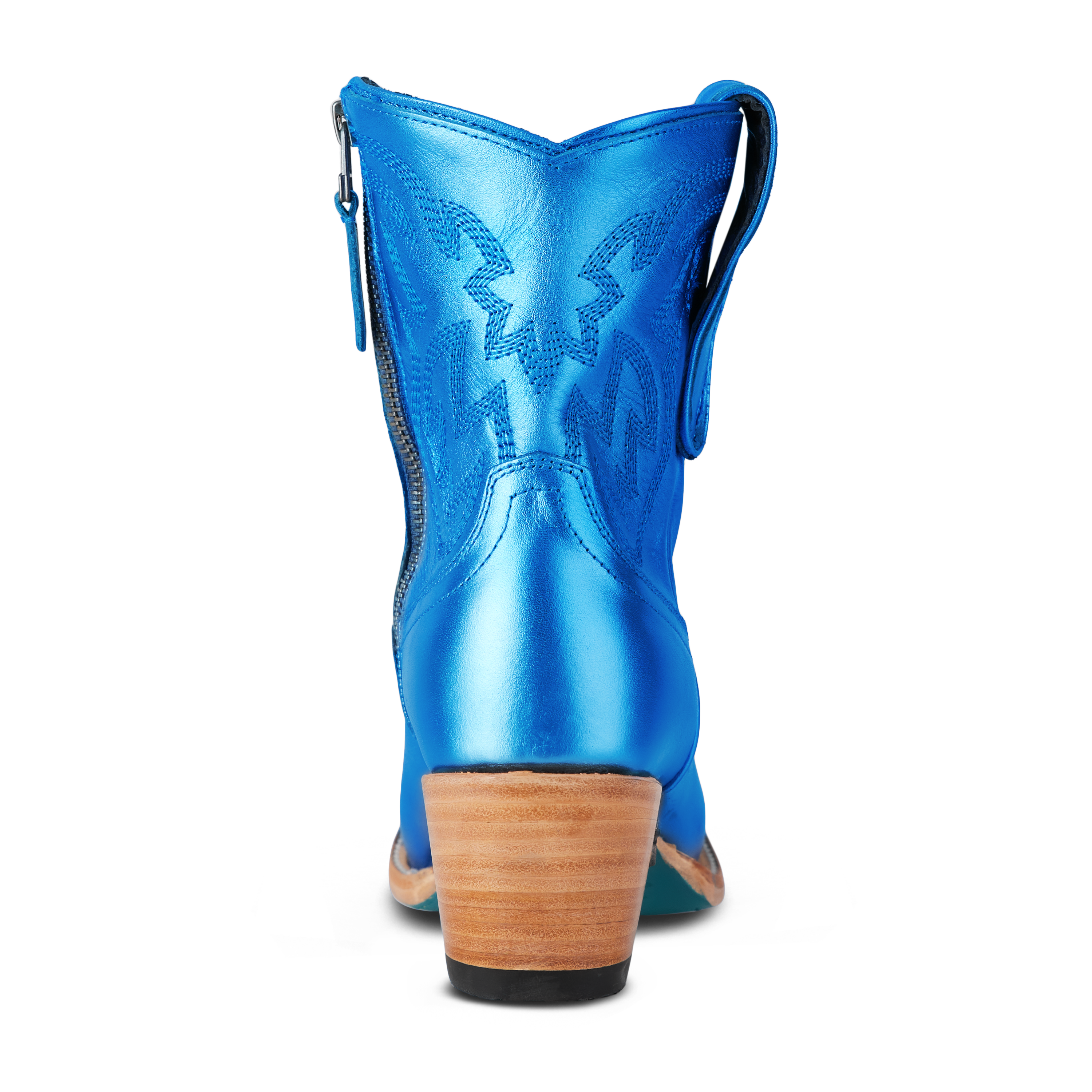 Smokeshow Bootie - Cobalt Metallic Ladies Bootie Western Fashion by Lane