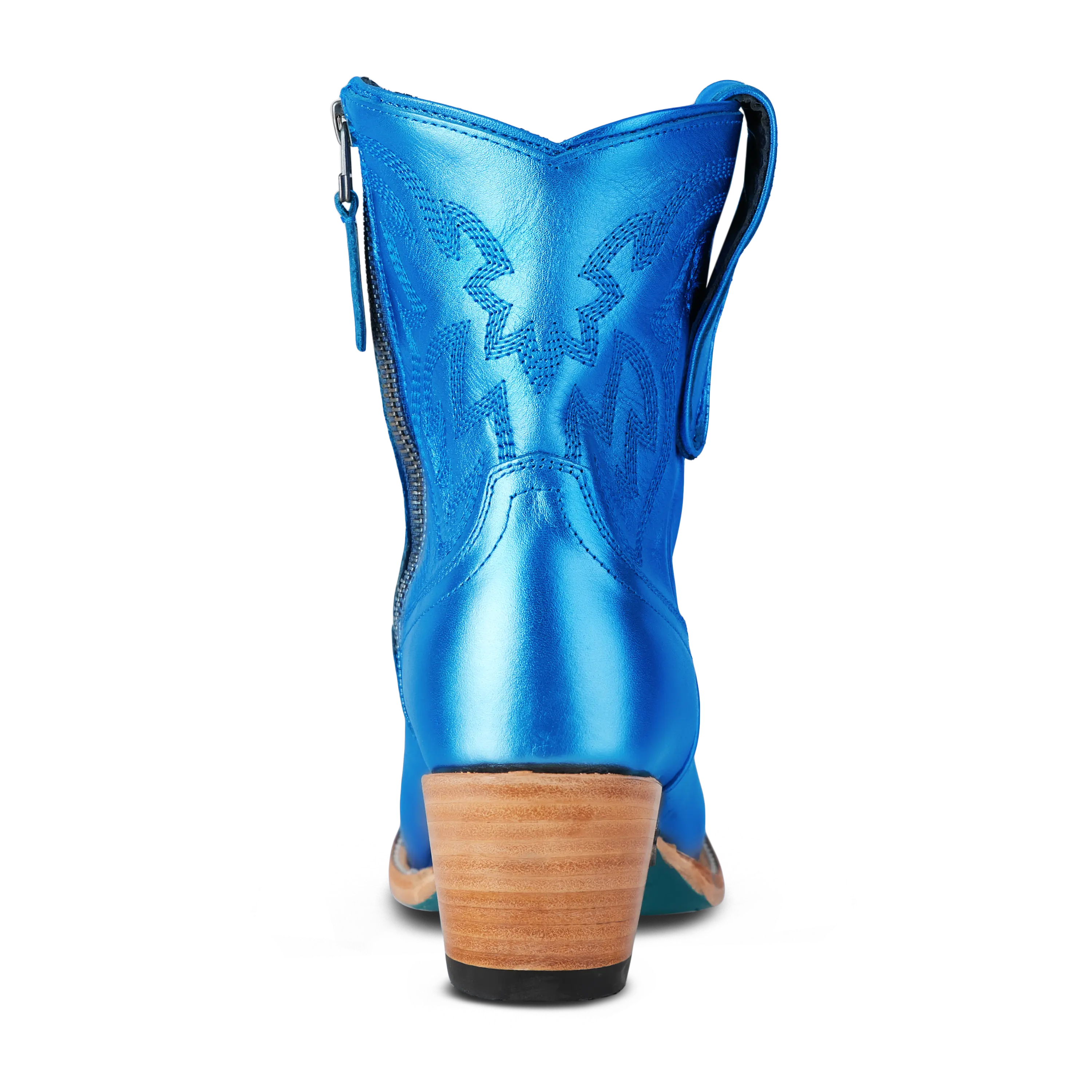 Smokeshow Bootie - Cobalt Metallic Ladies Bootie Western Fashion by Lane