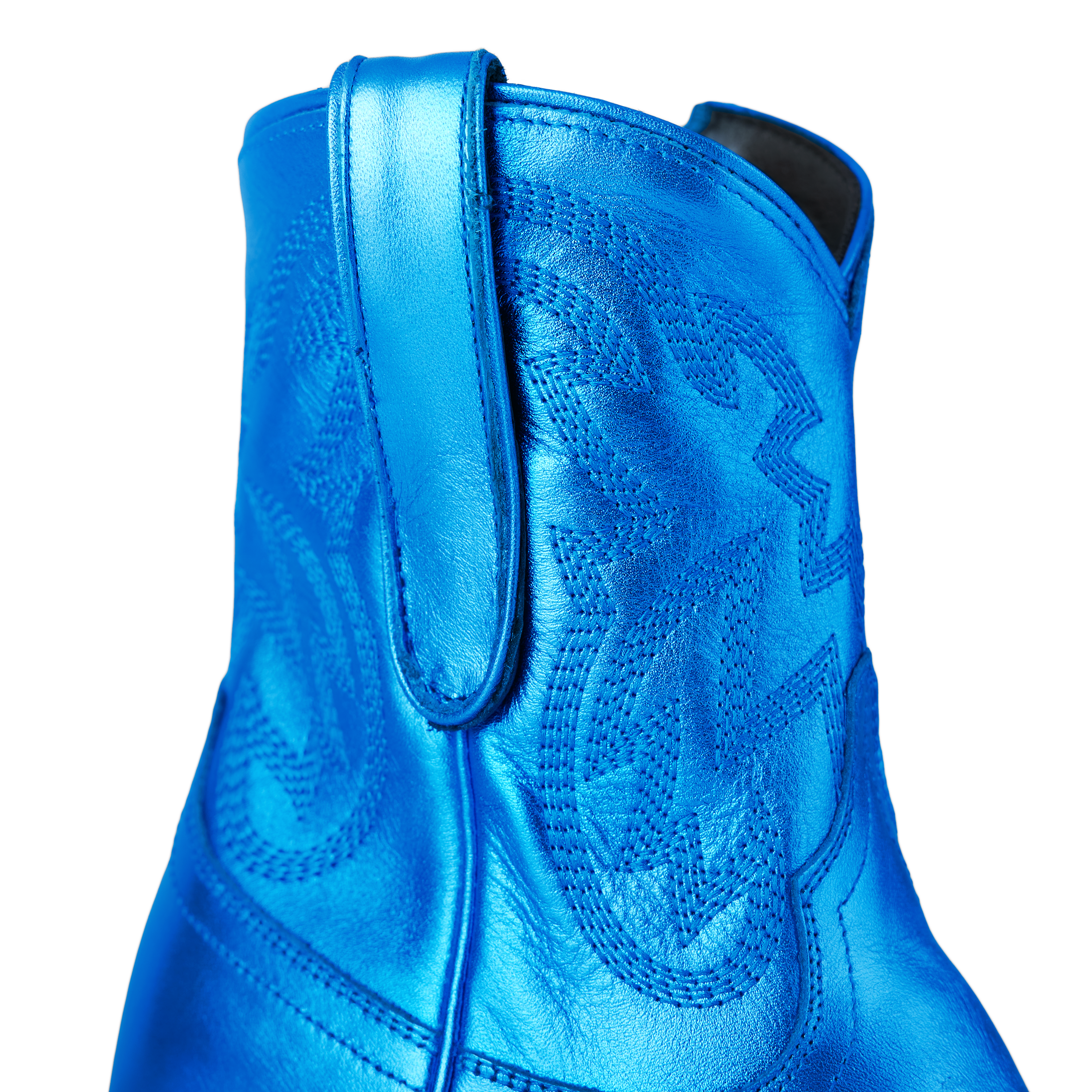 Smokeshow Bootie - Cobalt Metallic Ladies Bootie Western Fashion by Lane
