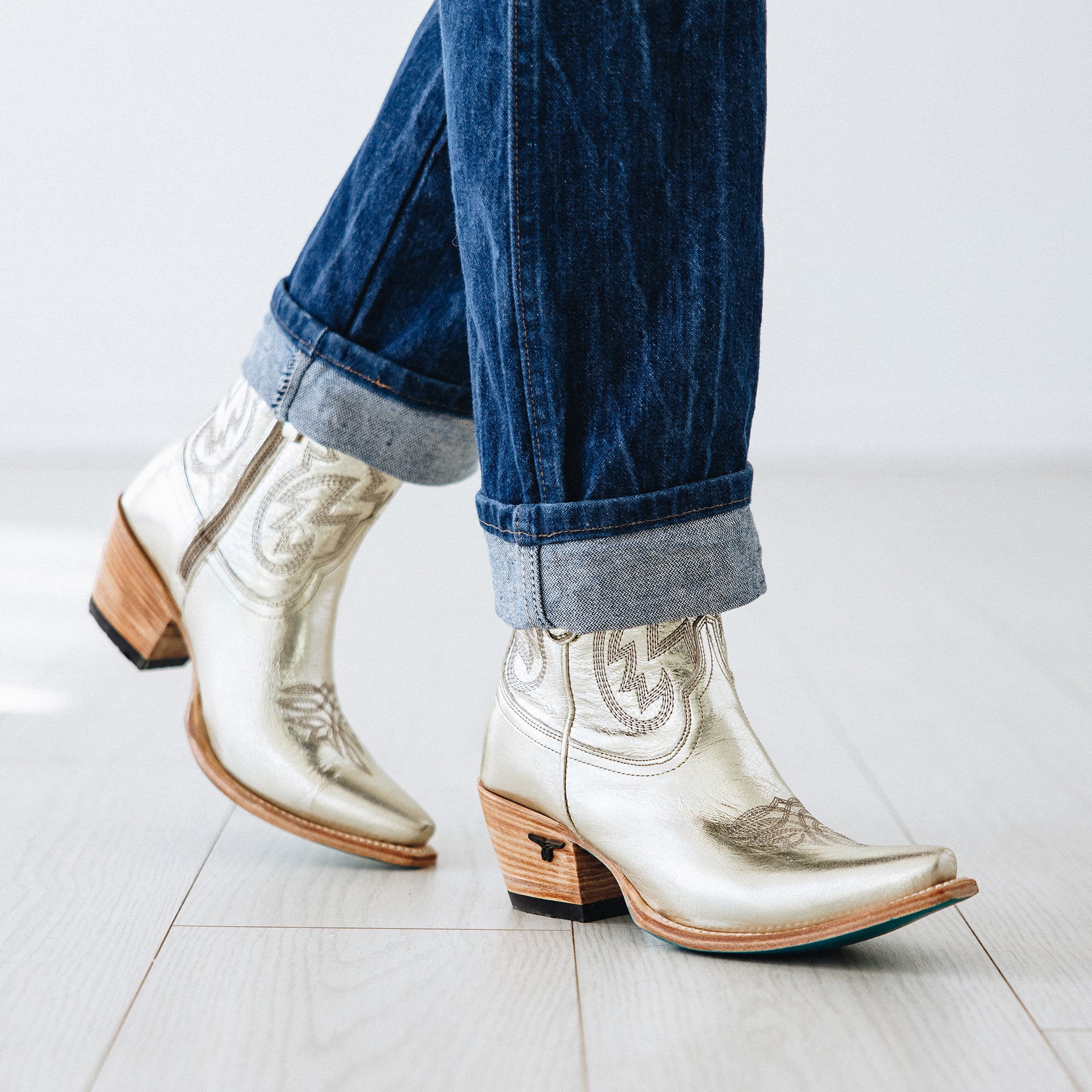 Smokeshow Bootie - Champagne Metallic