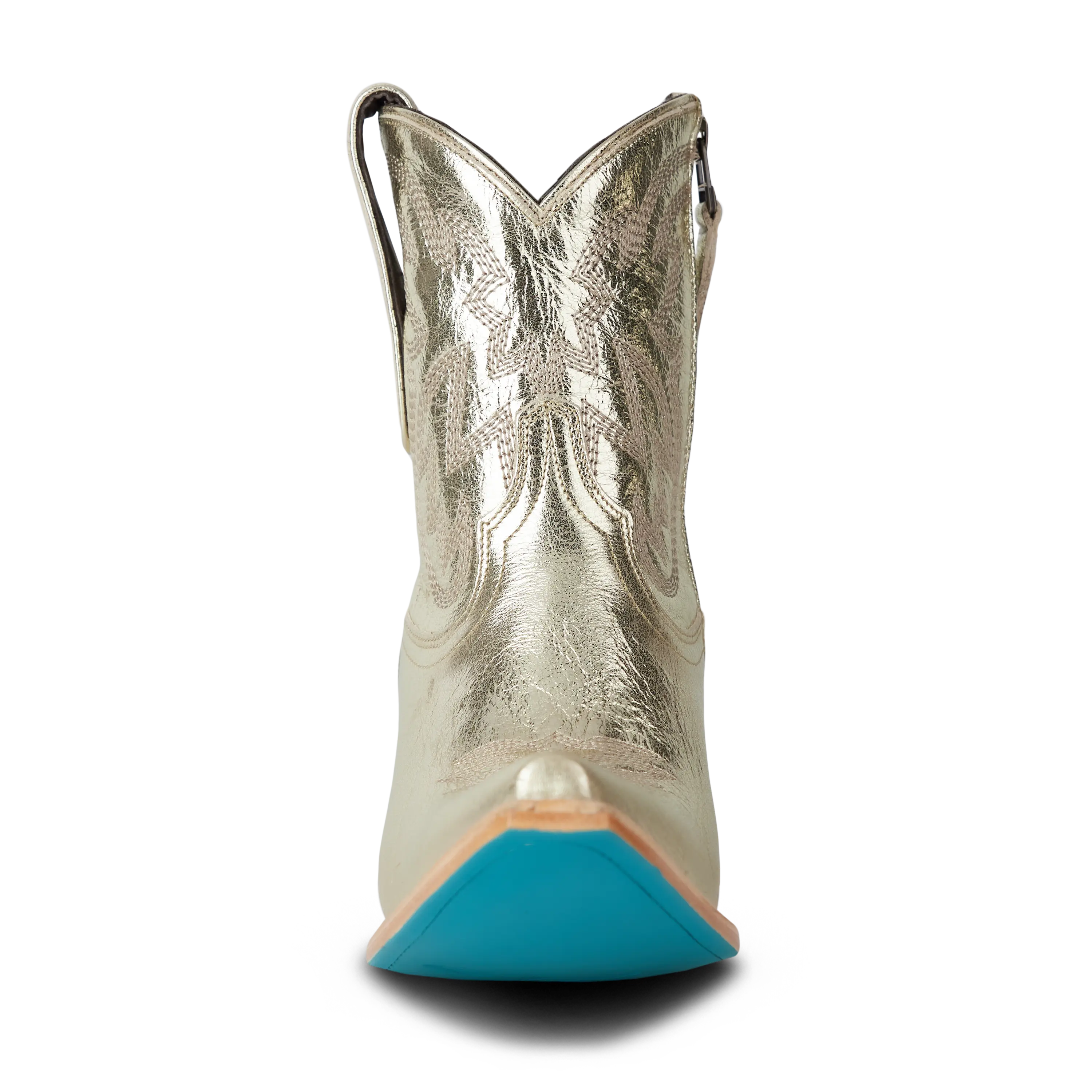 Smokeshow Bootie - Champagne Metallic Ladies Bootie Western Fashion by Lane