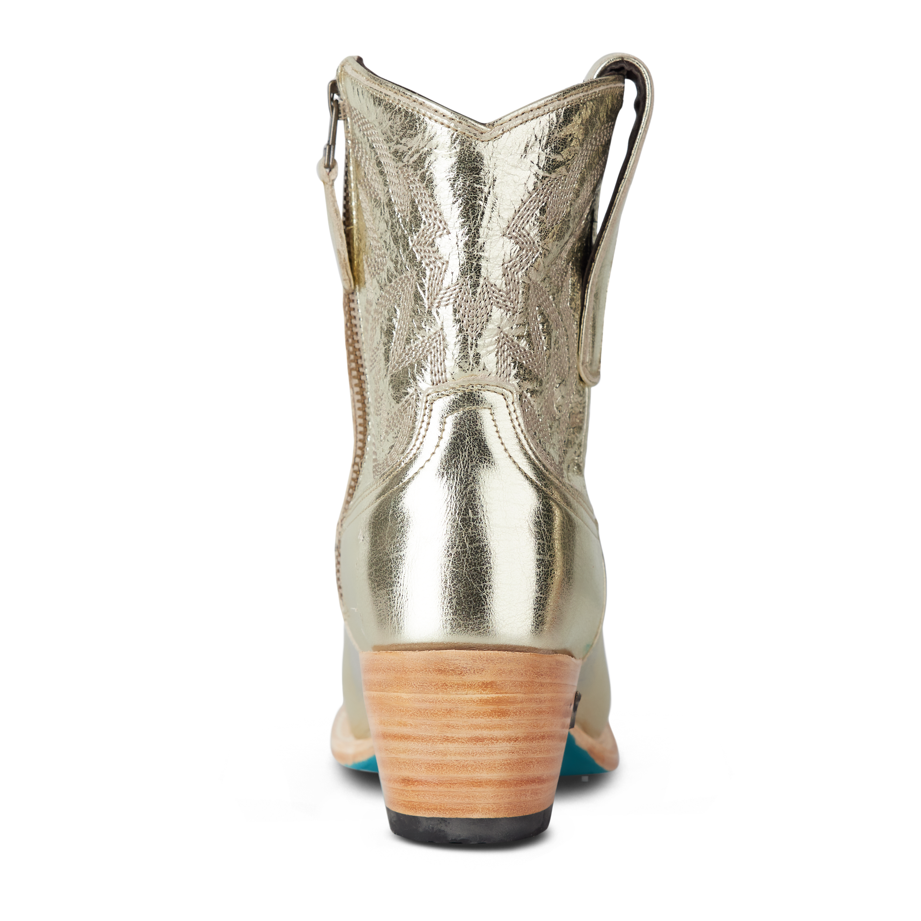 Smokeshow Bootie - Champagne Metallic Ladies Bootie Western Fashion by Lane